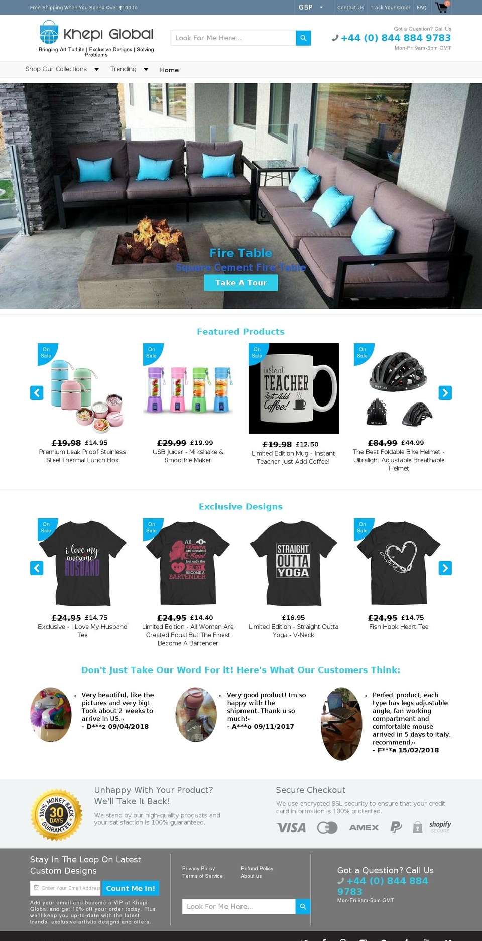 khepiglobal.com — Shopify storefront screenshot