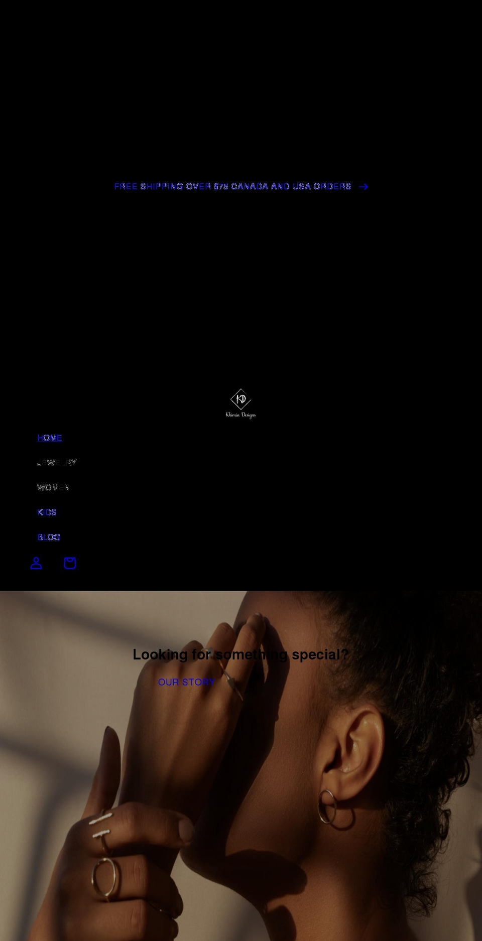 khimiadesigns.com shopify website screenshot