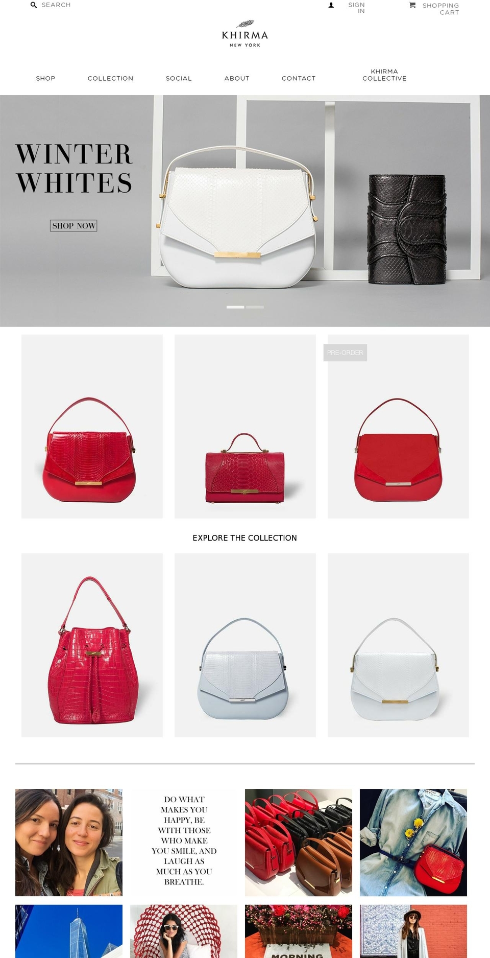 khirmanewyork.com shopify website screenshot