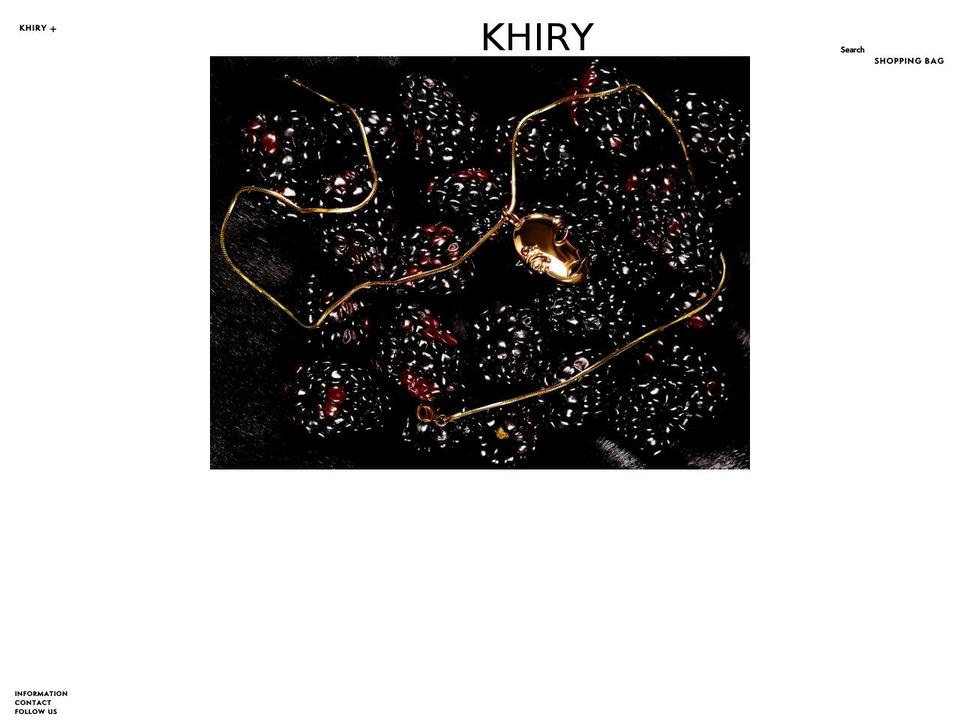 Baseline Shopify theme site example khiry.com