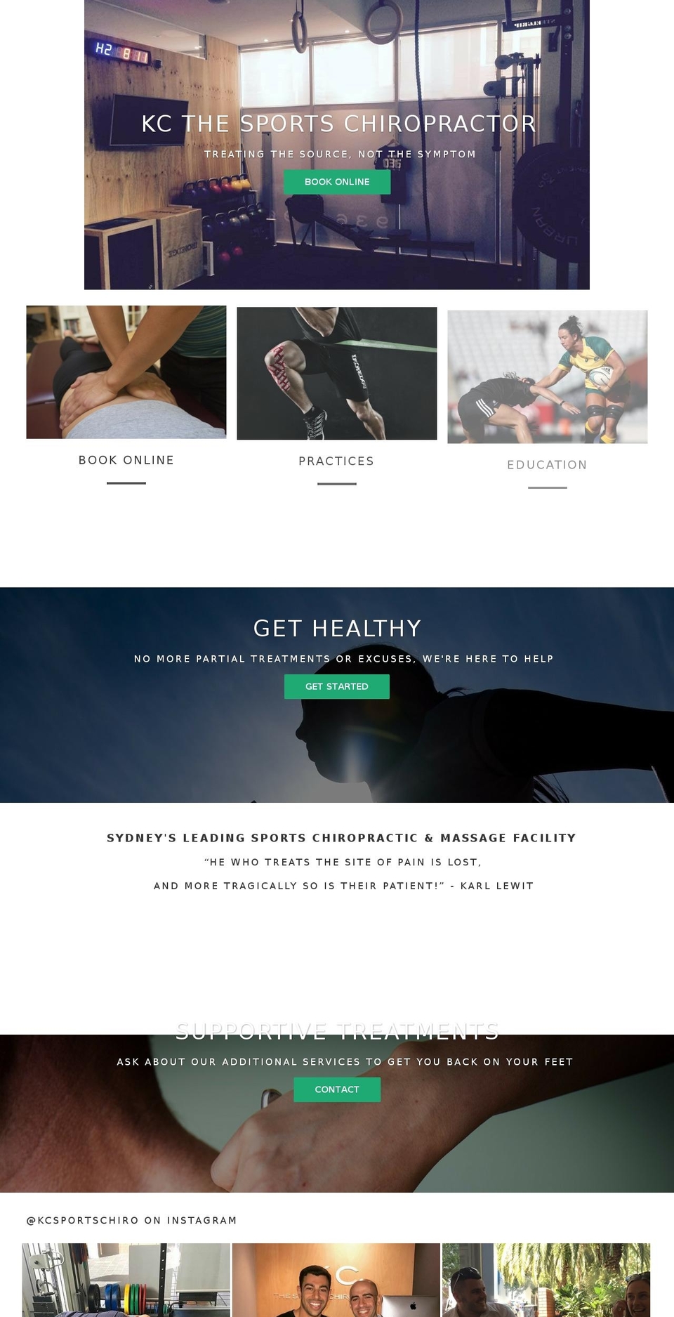 khourychiropractic.com shopify website screenshot