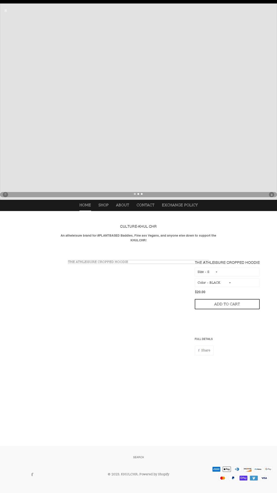 khul-chr.com shopify website screenshot