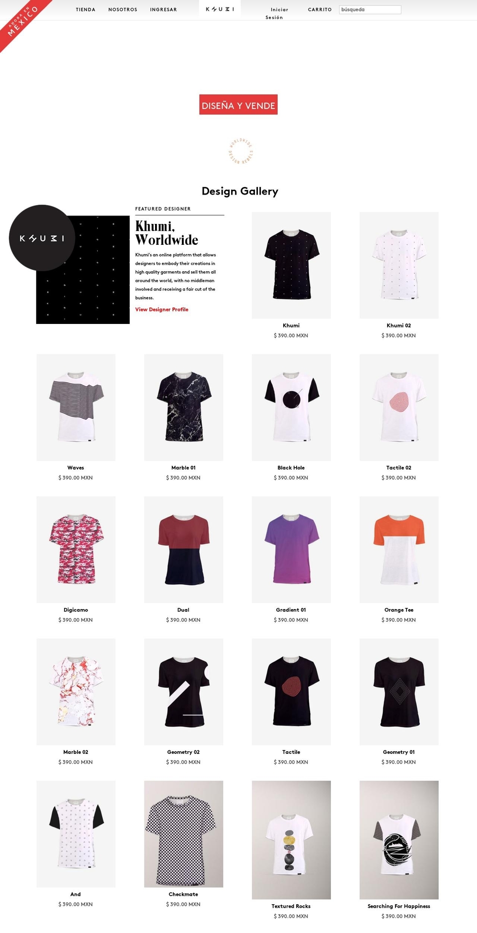 khumi.com shopify website screenshot