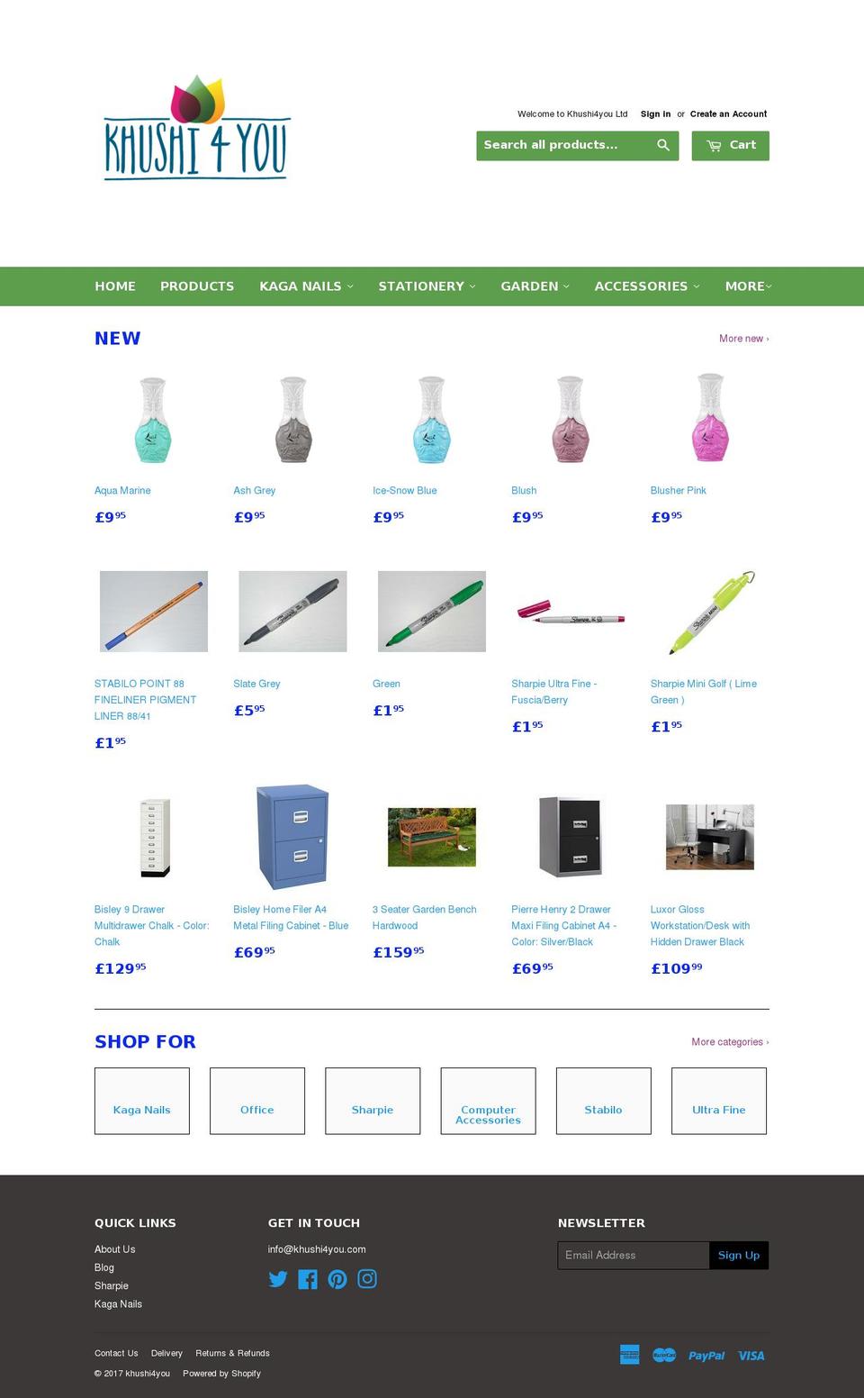 khushi4you.com shopify website screenshot