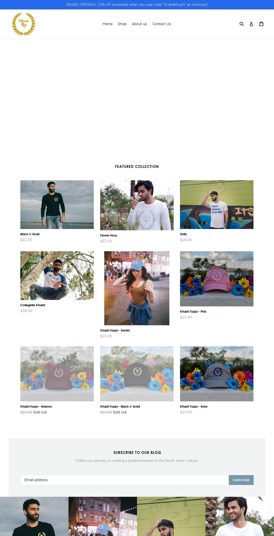 khushreh.com — Shopify storefront screenshot