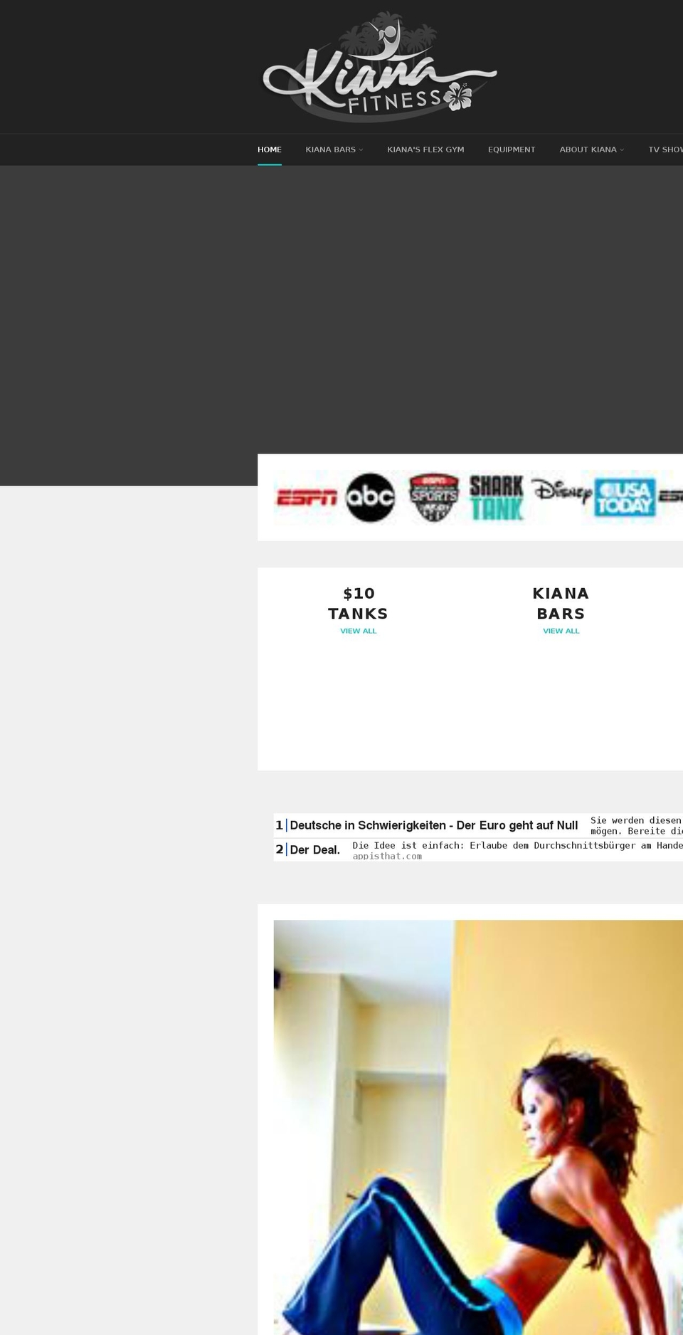 kiana.com — Shopify storefront screenshot