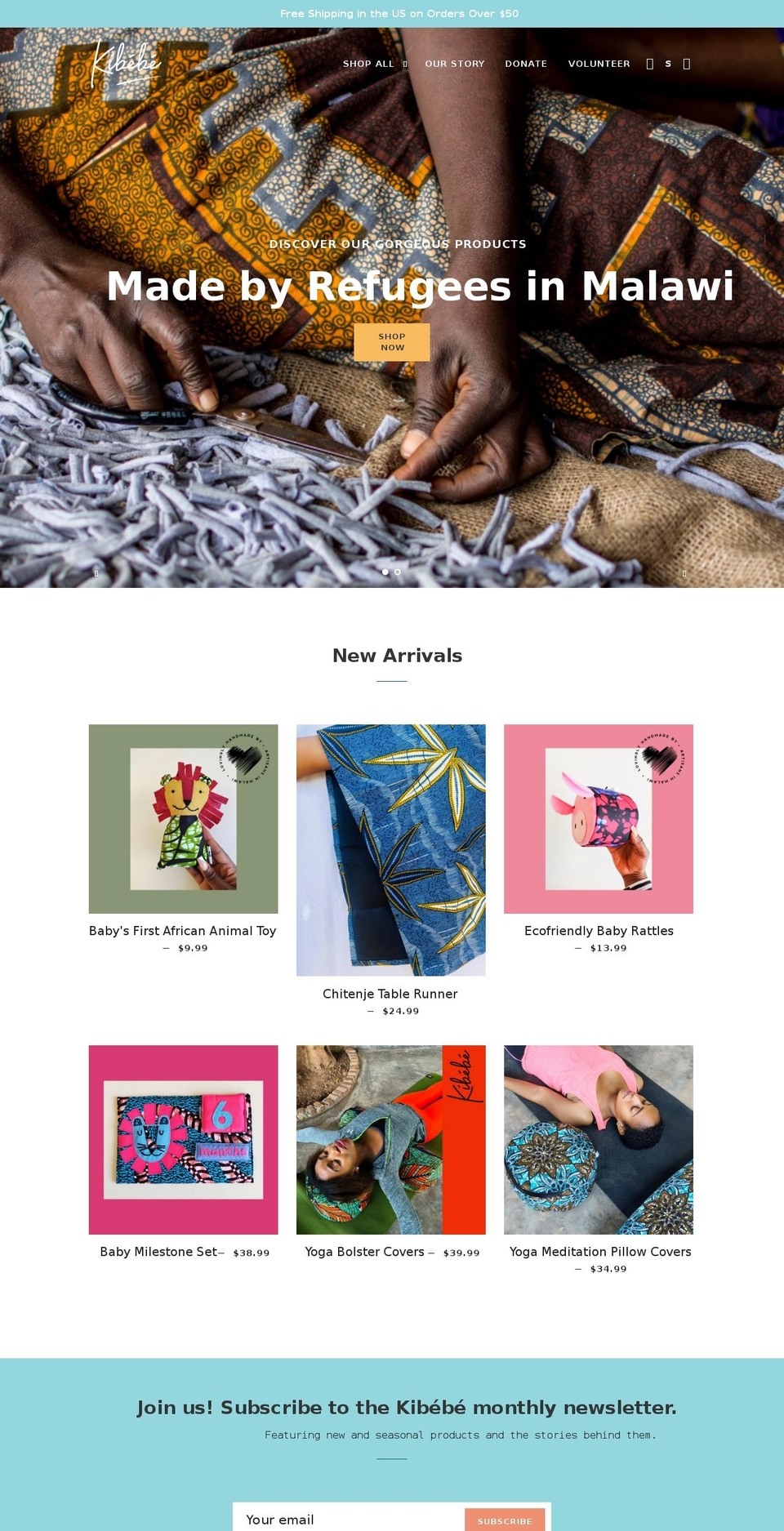 kibebe.com shopify website screenshot