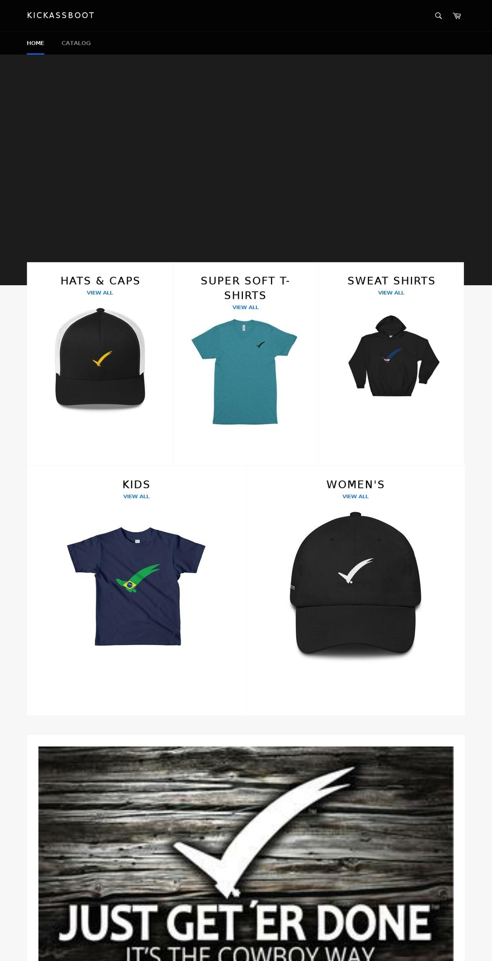 kickassboot.com — Shopify storefront screenshot