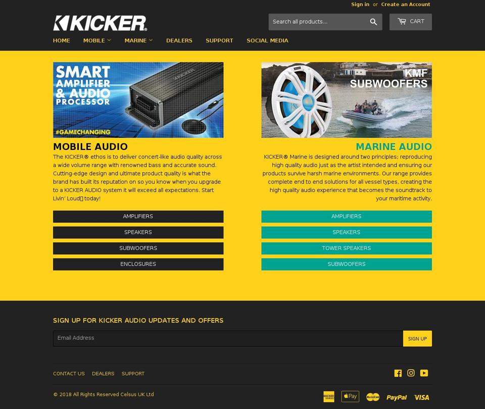 kickeruk.com shopify website screenshot