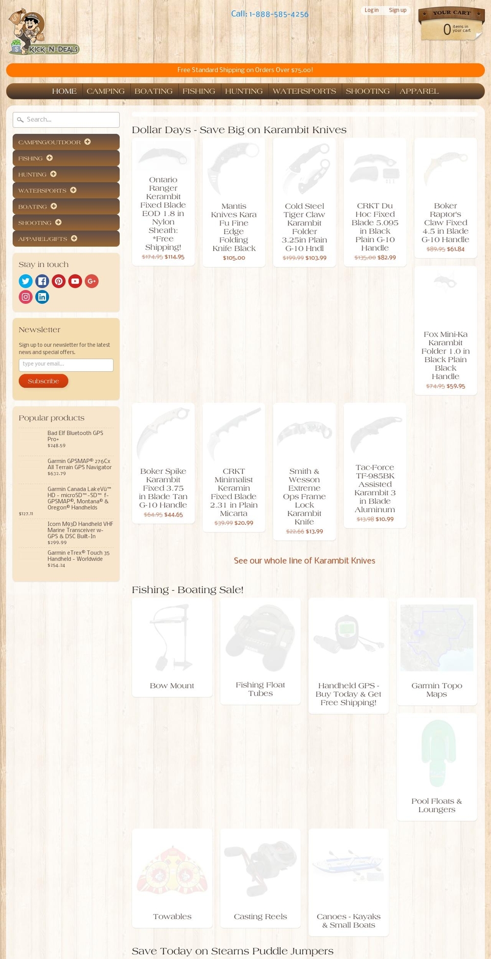 kickndeals.com — Shopify storefront screenshot