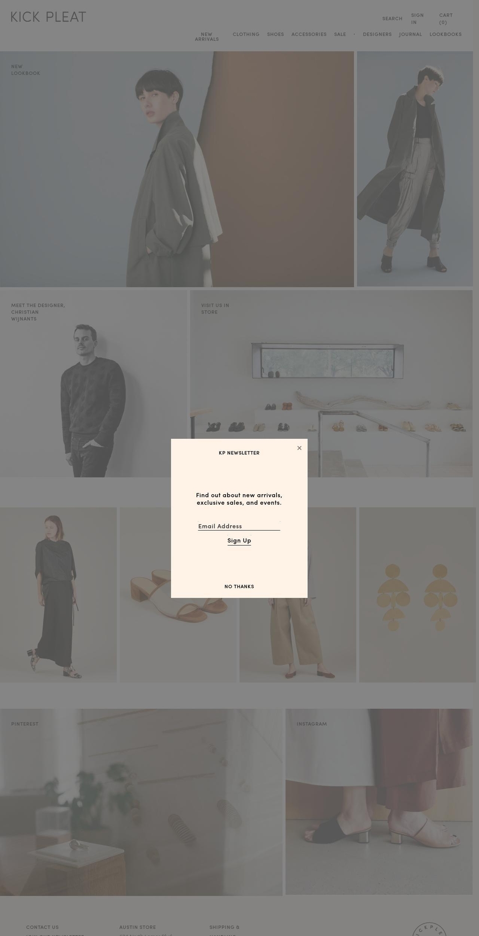 kickpleat.com shopify website screenshot