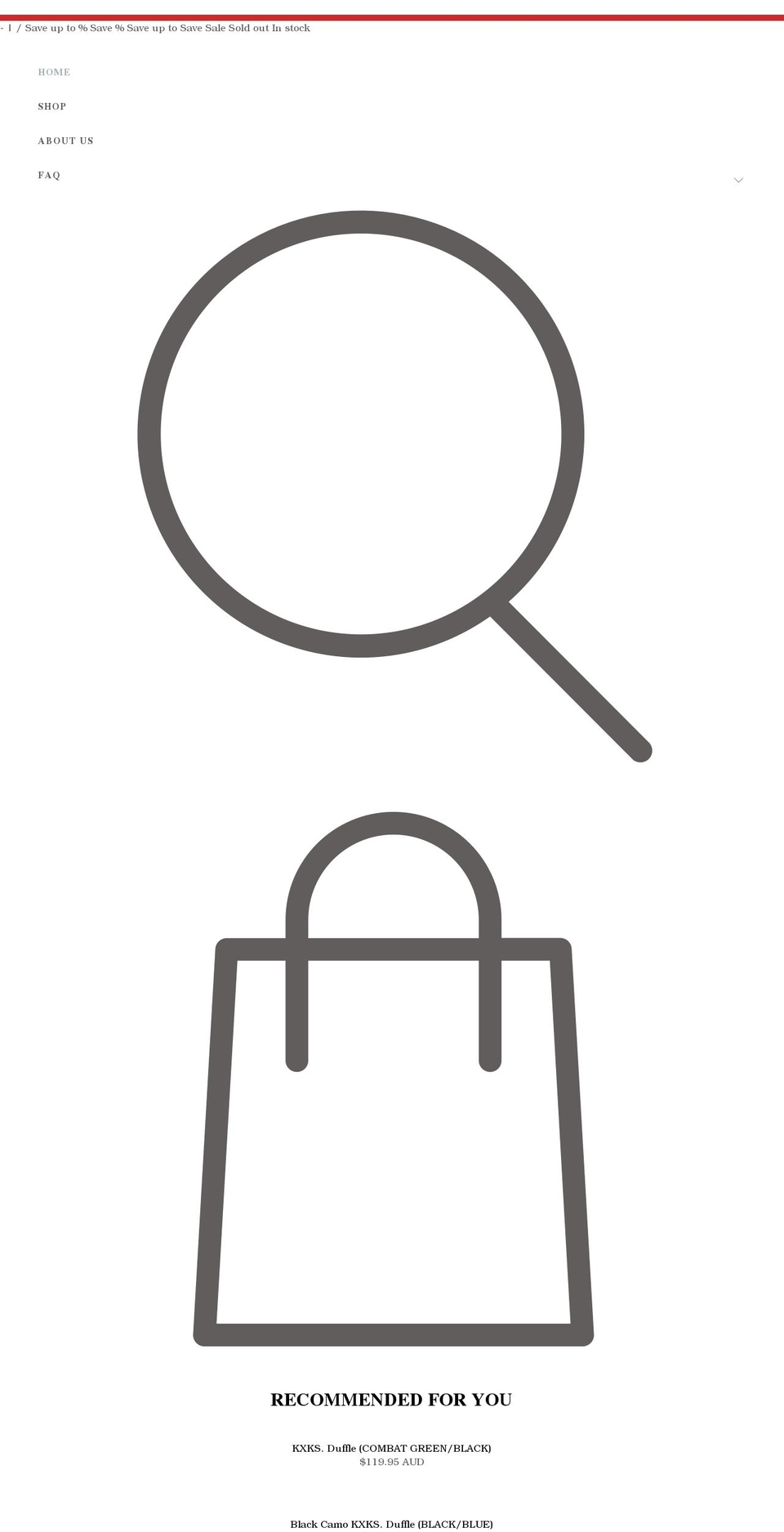 kickskase.com.au shopify website screenshot
