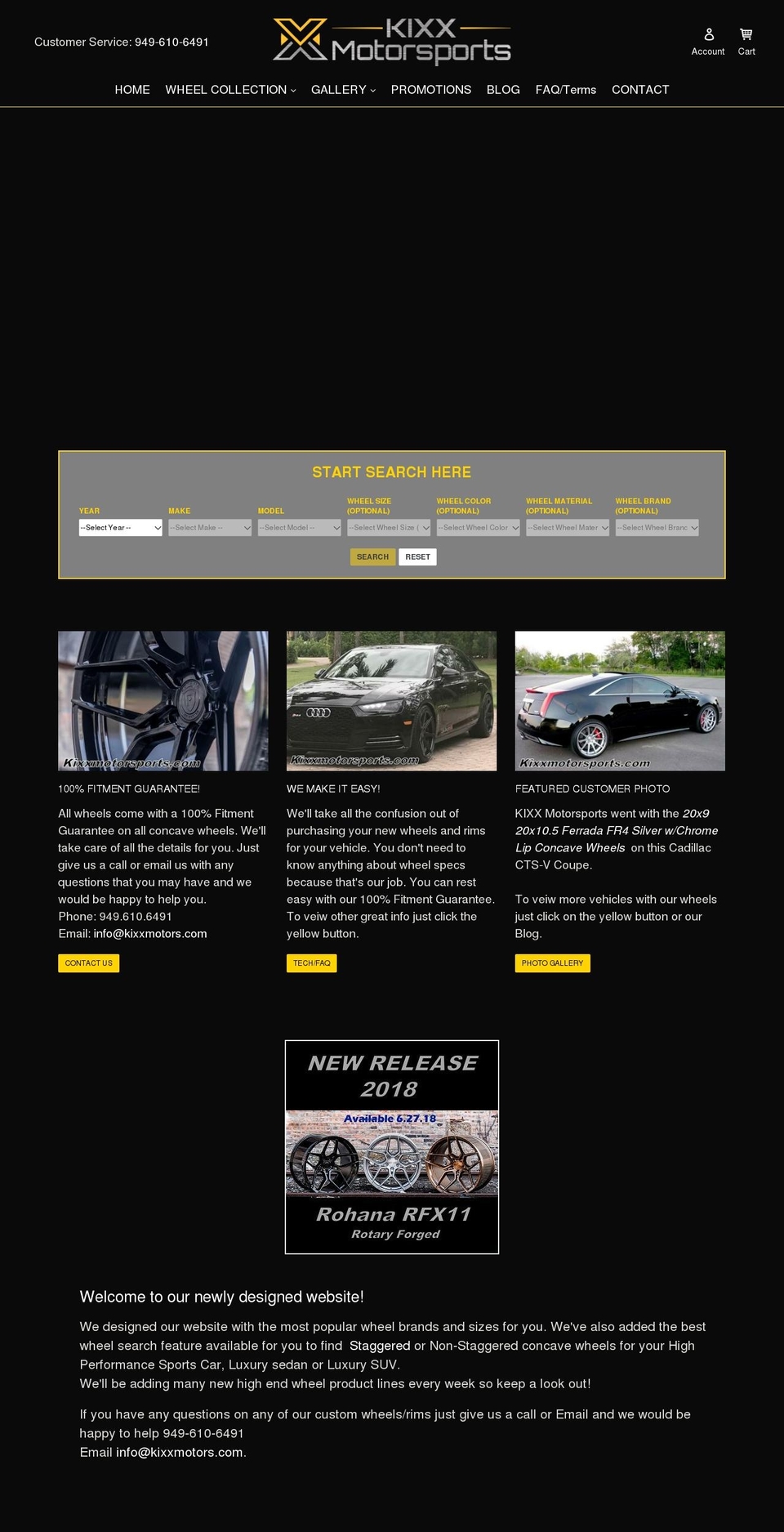 kixx motorsports Shopify theme site example kicksmotors.com