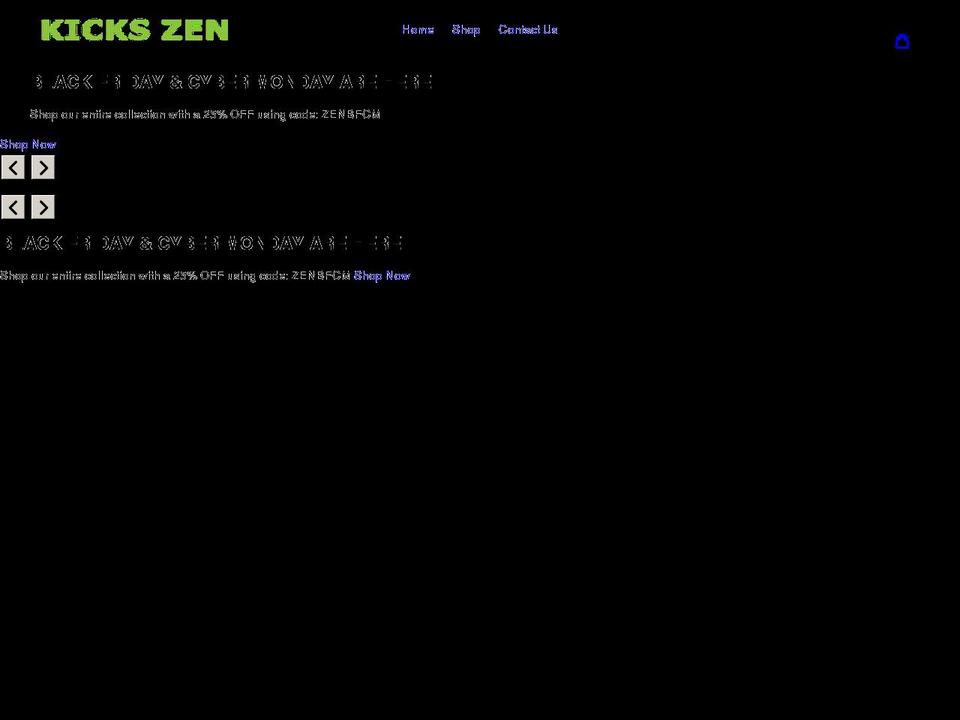 kickszen.com shopify website screenshot