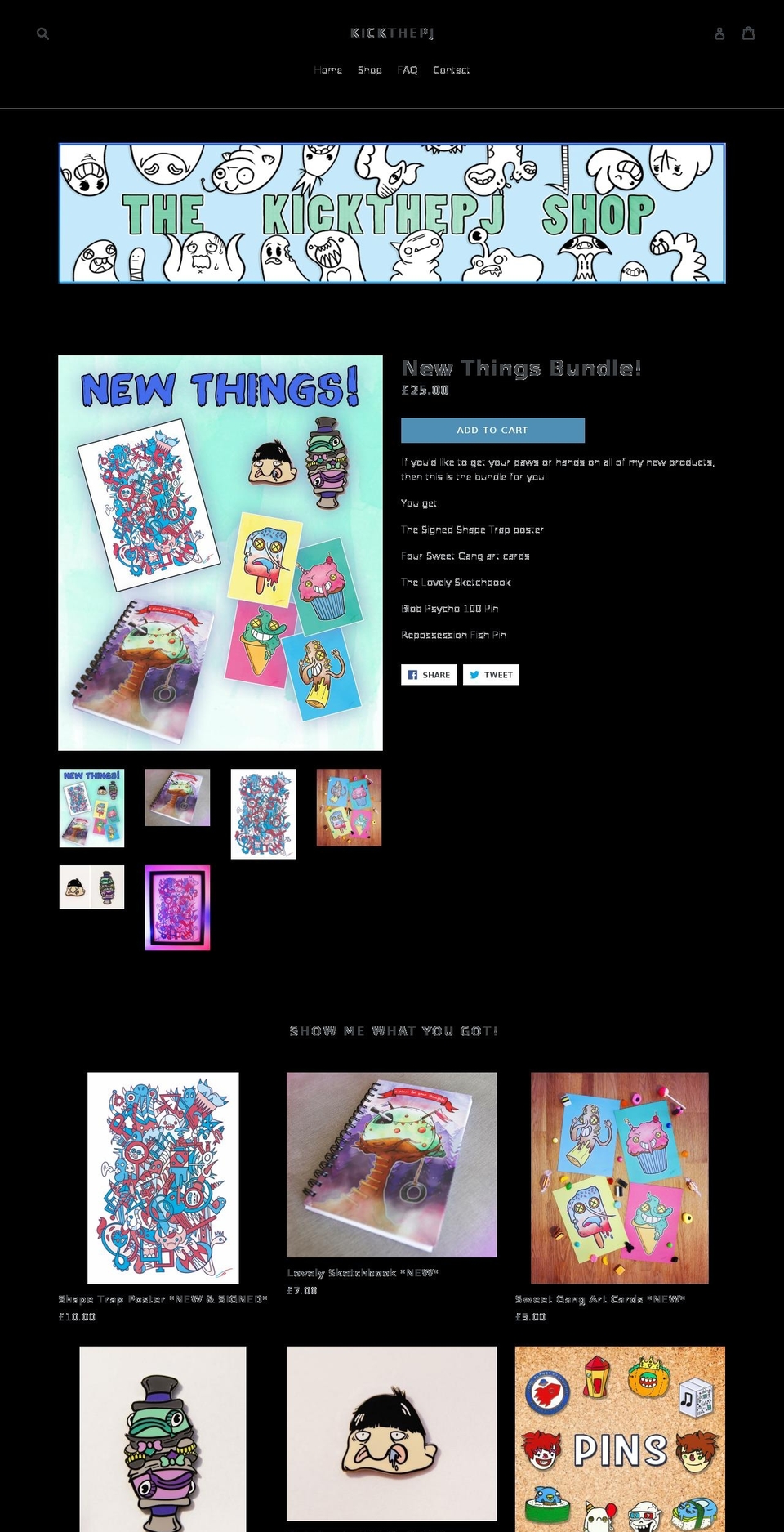 kickthepj.com — Shopify storefront screenshot