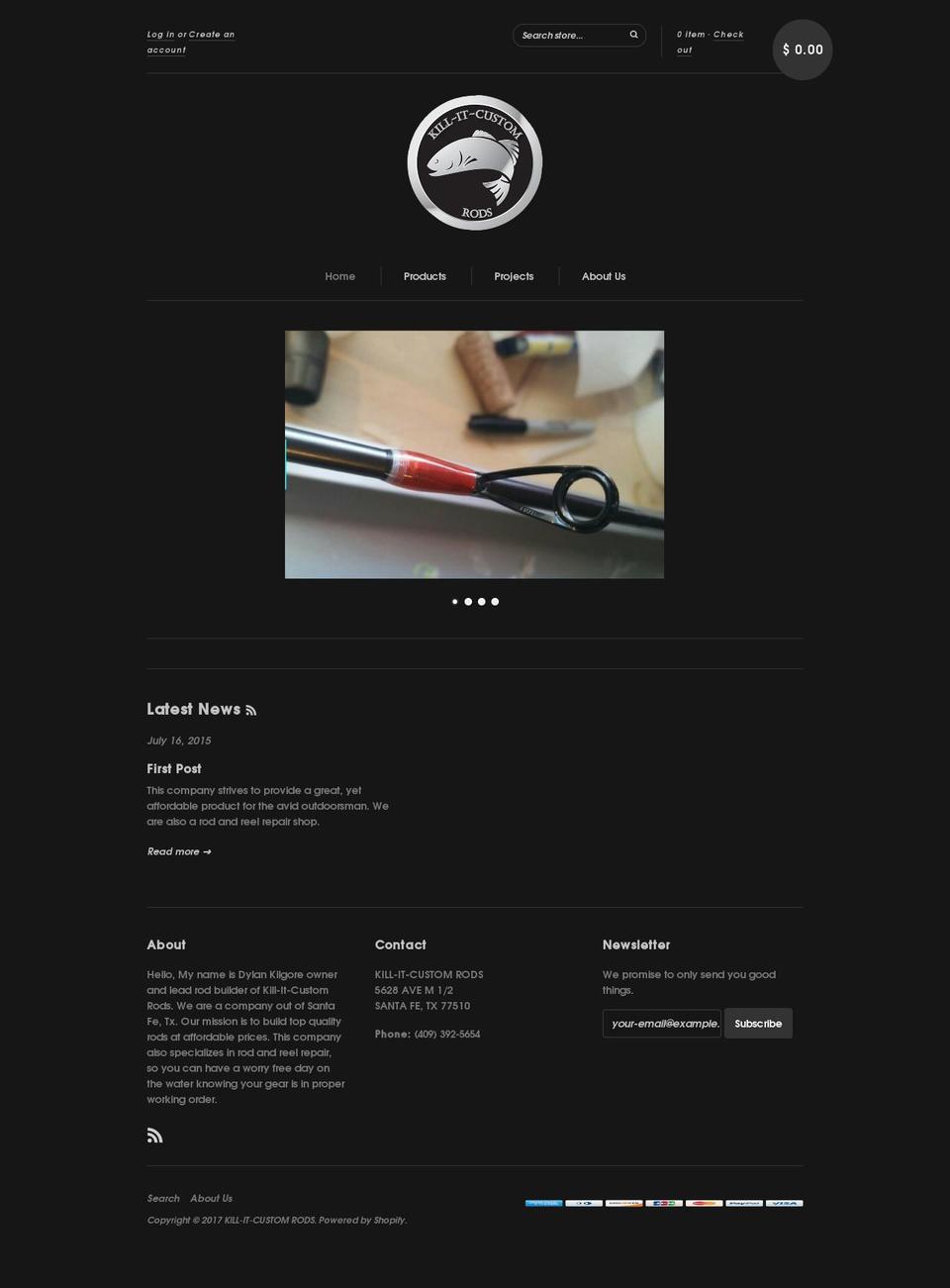 kicrods.com shopify website screenshot