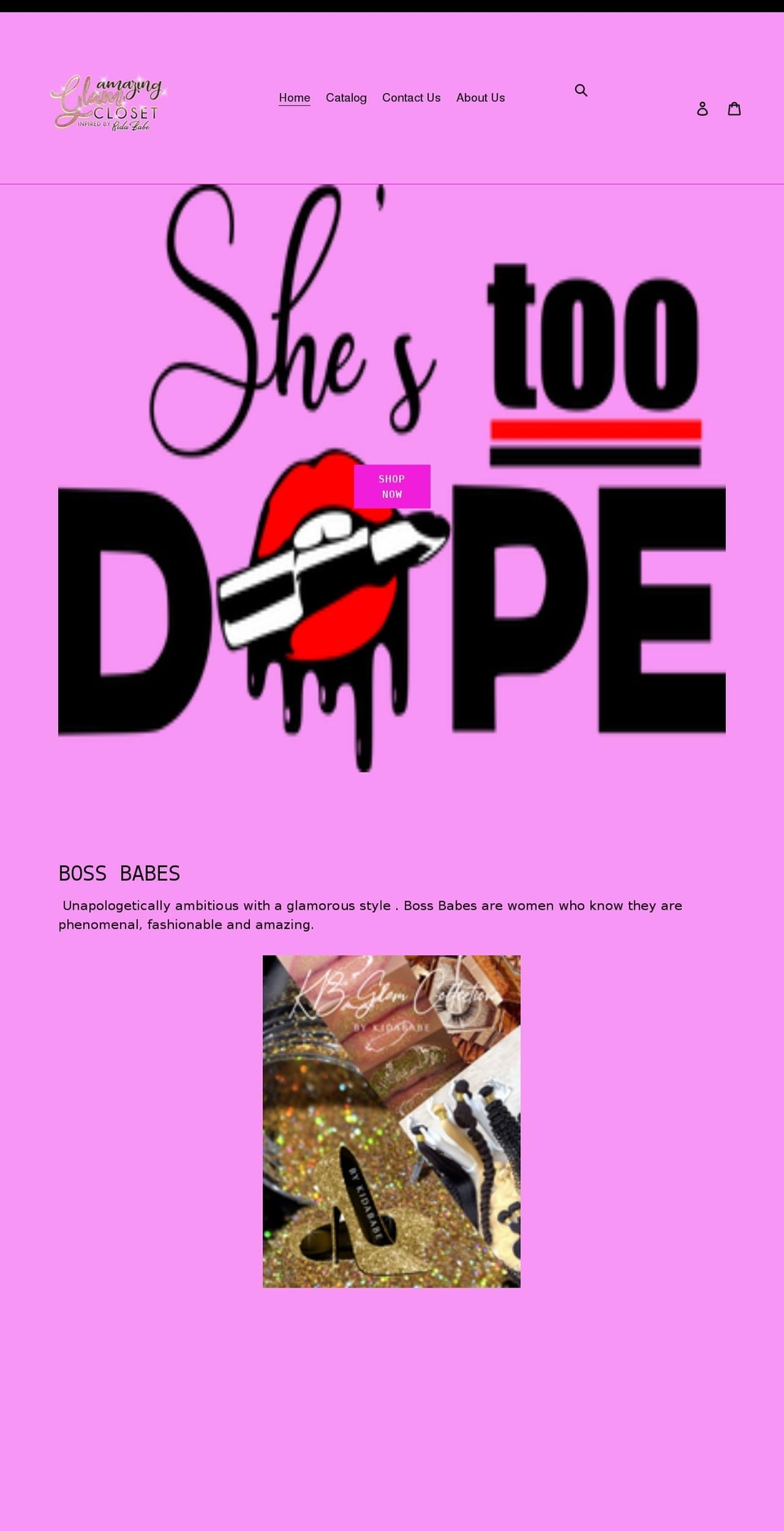 kidababe.com shopify website screenshot