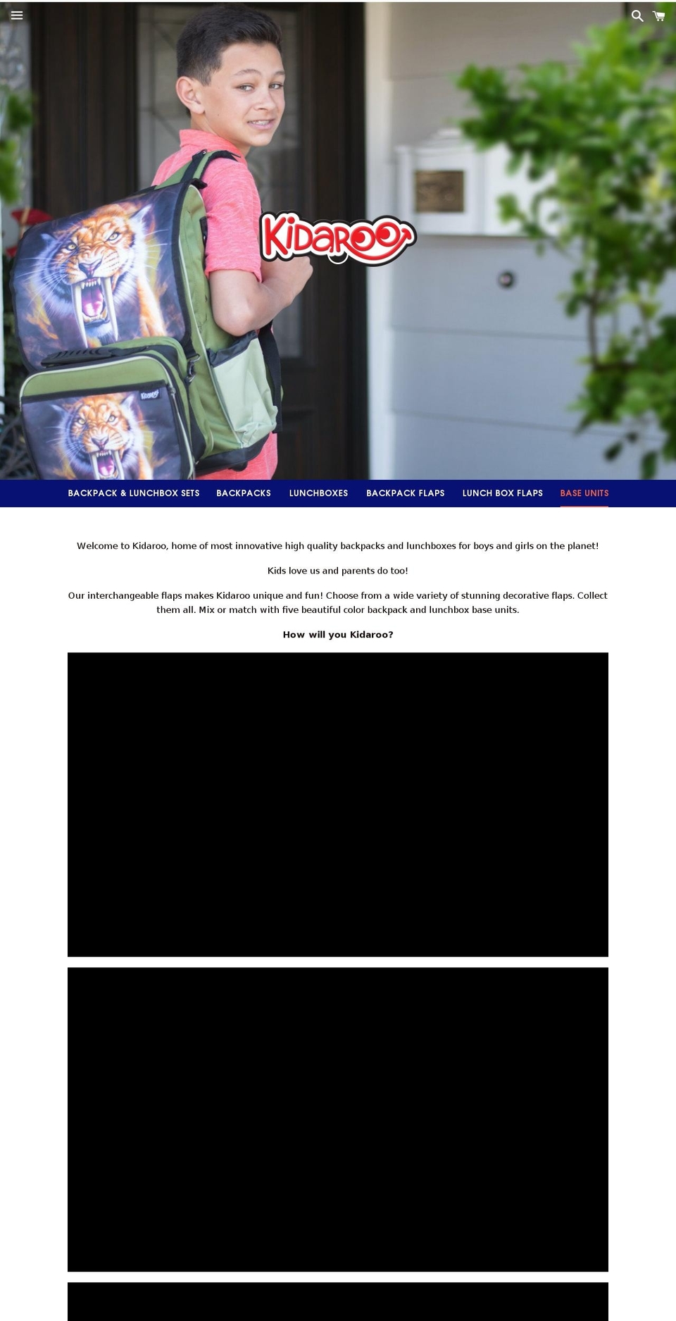 kidaroo.com — Shopify storefront screenshot