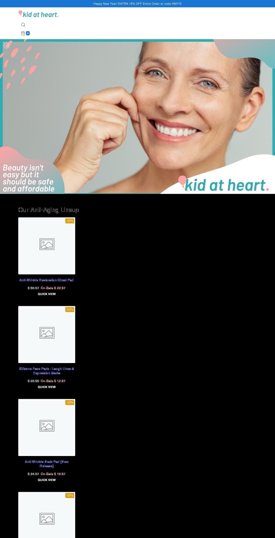 kidatheart.co shopify website screenshot