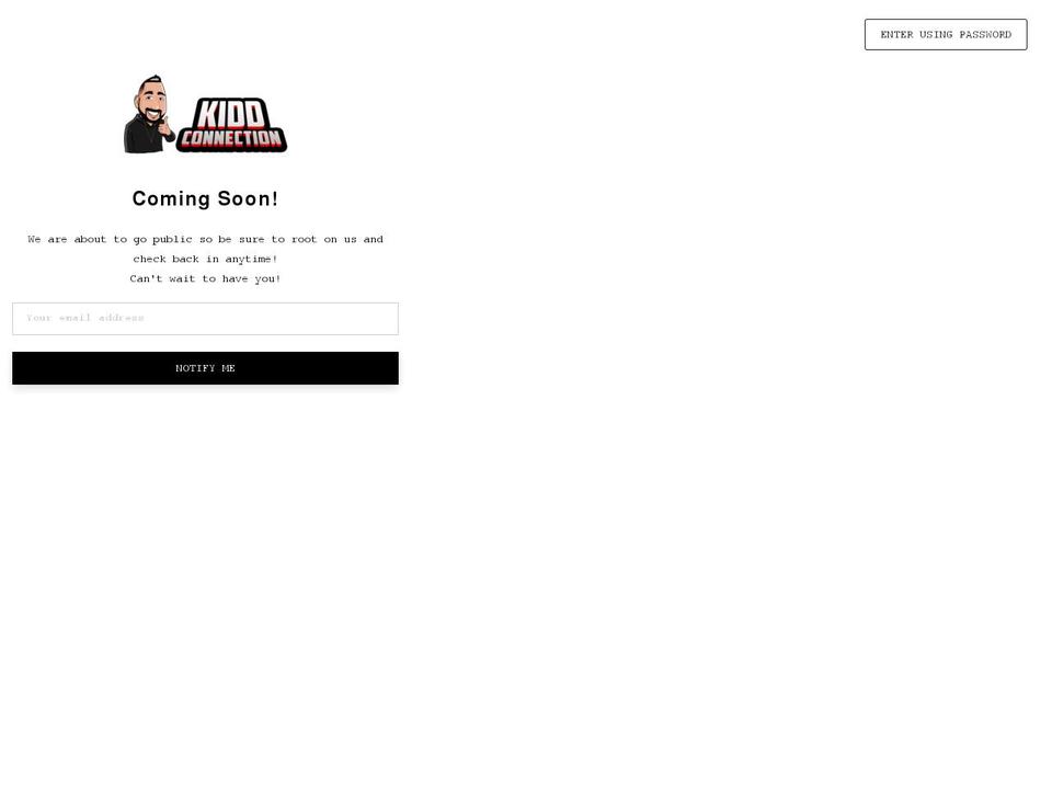 kiddconnection.com shopify website screenshot
