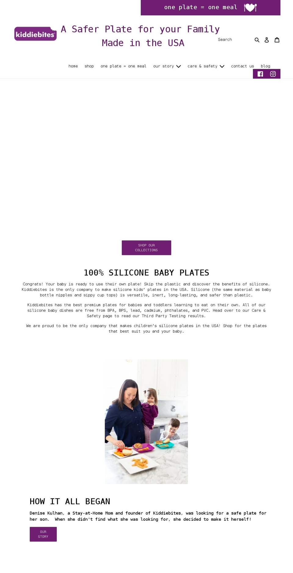 kiddiebites.com shopify website screenshot