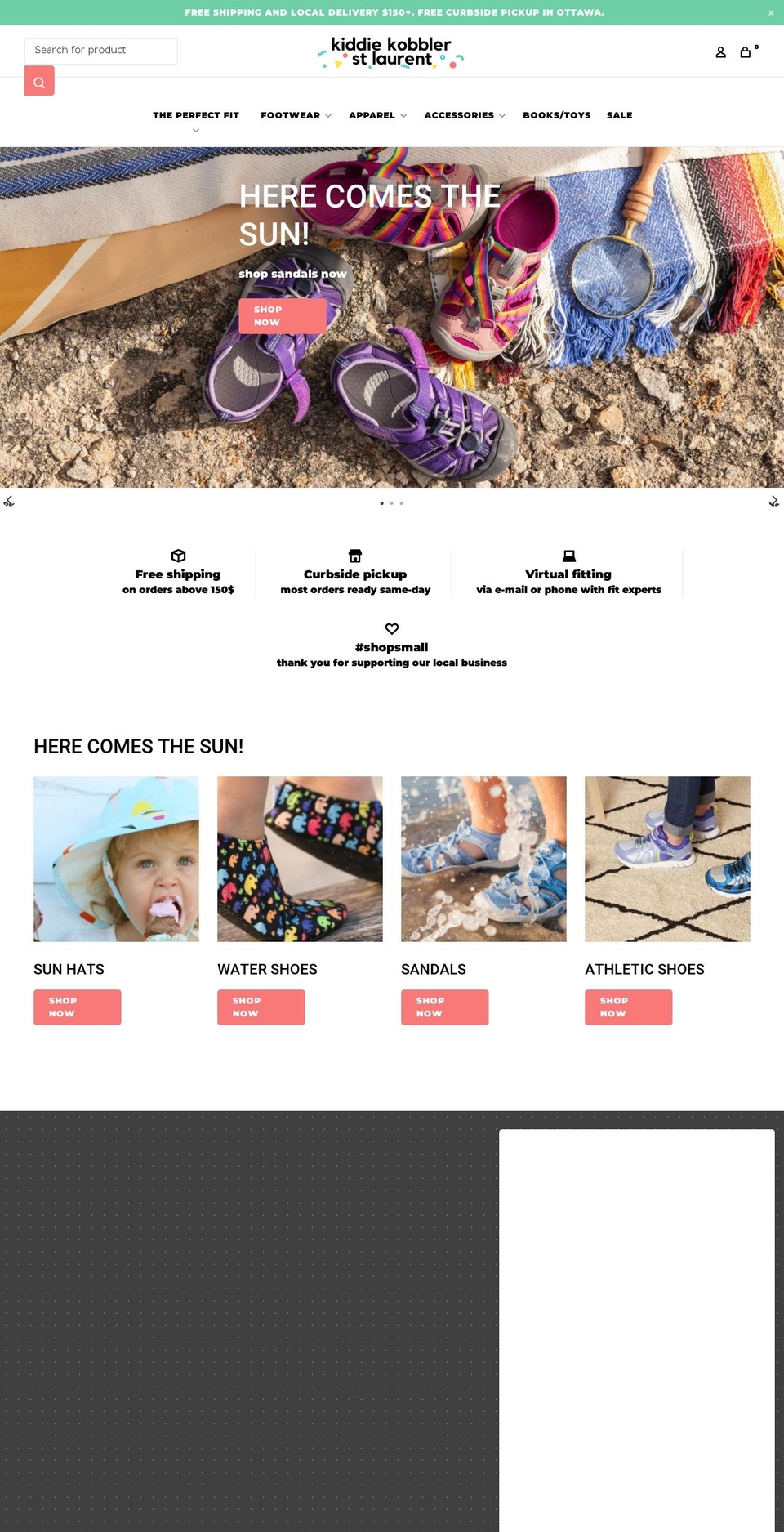 kiddiekobblerstlaurent.ca shopify website screenshot