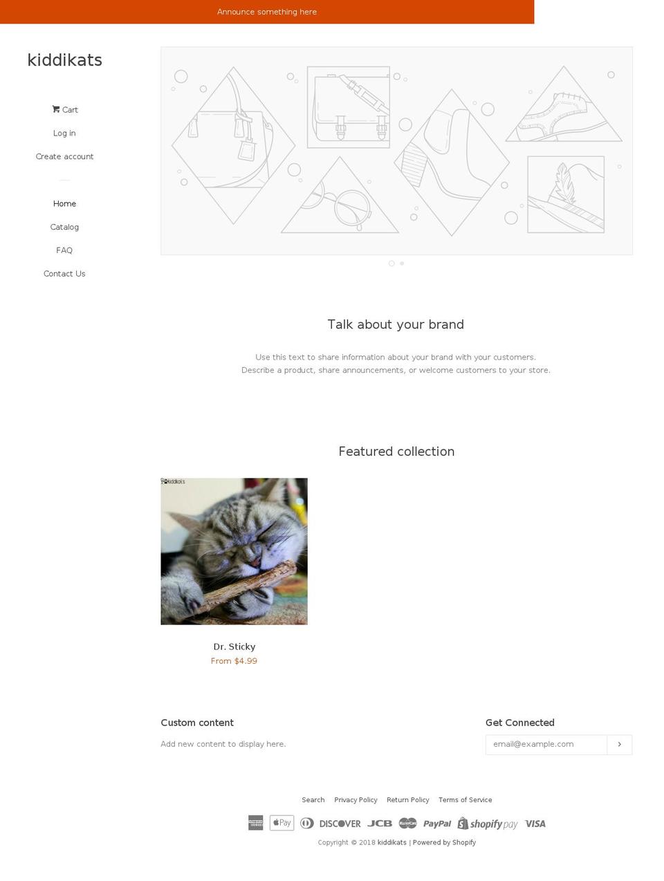kiddikats.com — Shopify storefront screenshot