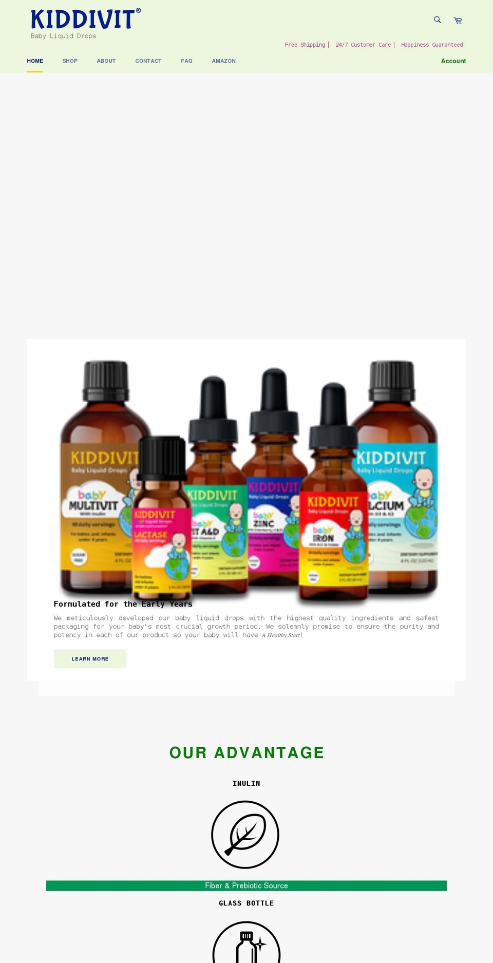 kiddivit.com shopify website screenshot