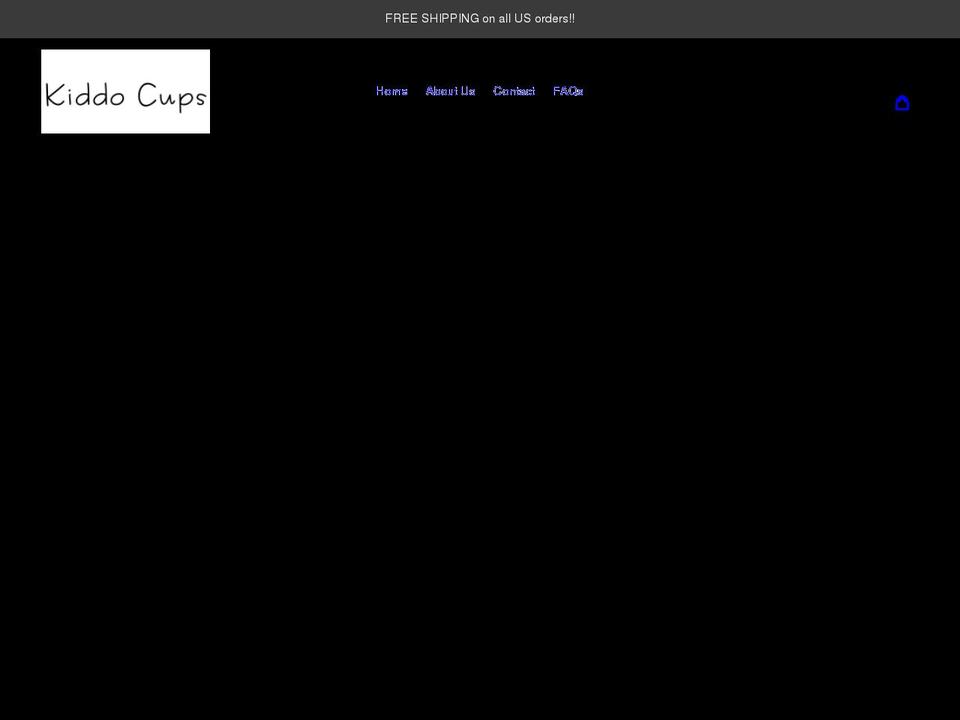 kiddocups.com shopify website screenshot