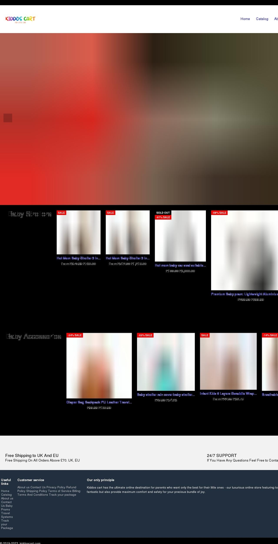 kiddoscart.com shopify website screenshot