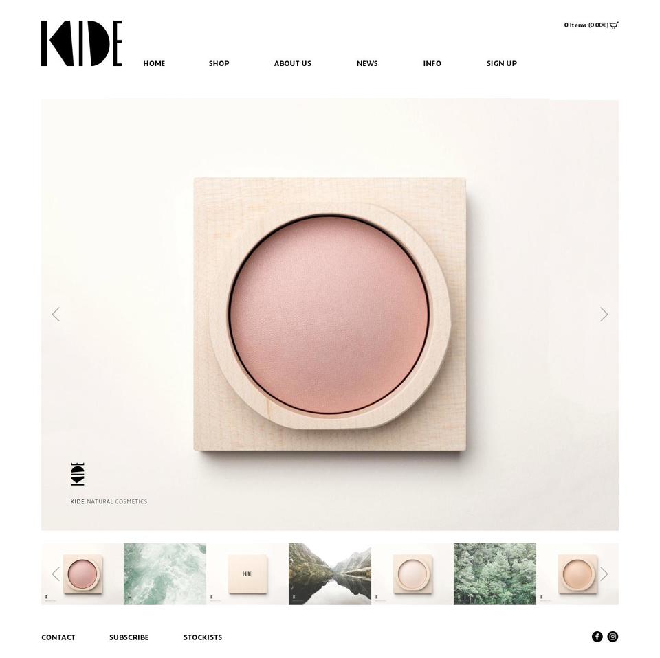 kidecosmetics.com shopify website screenshot