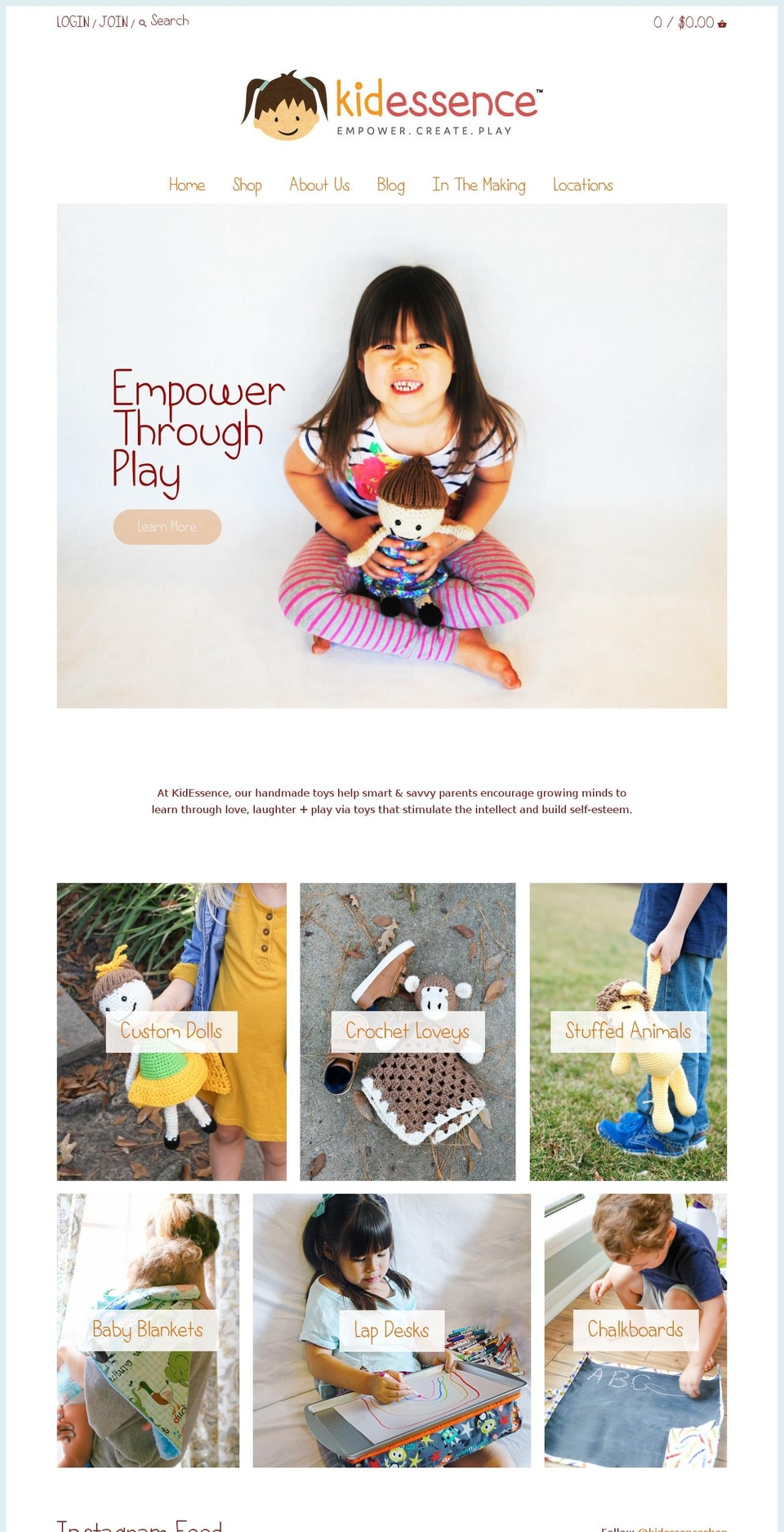 kidessence.com shopify website screenshot