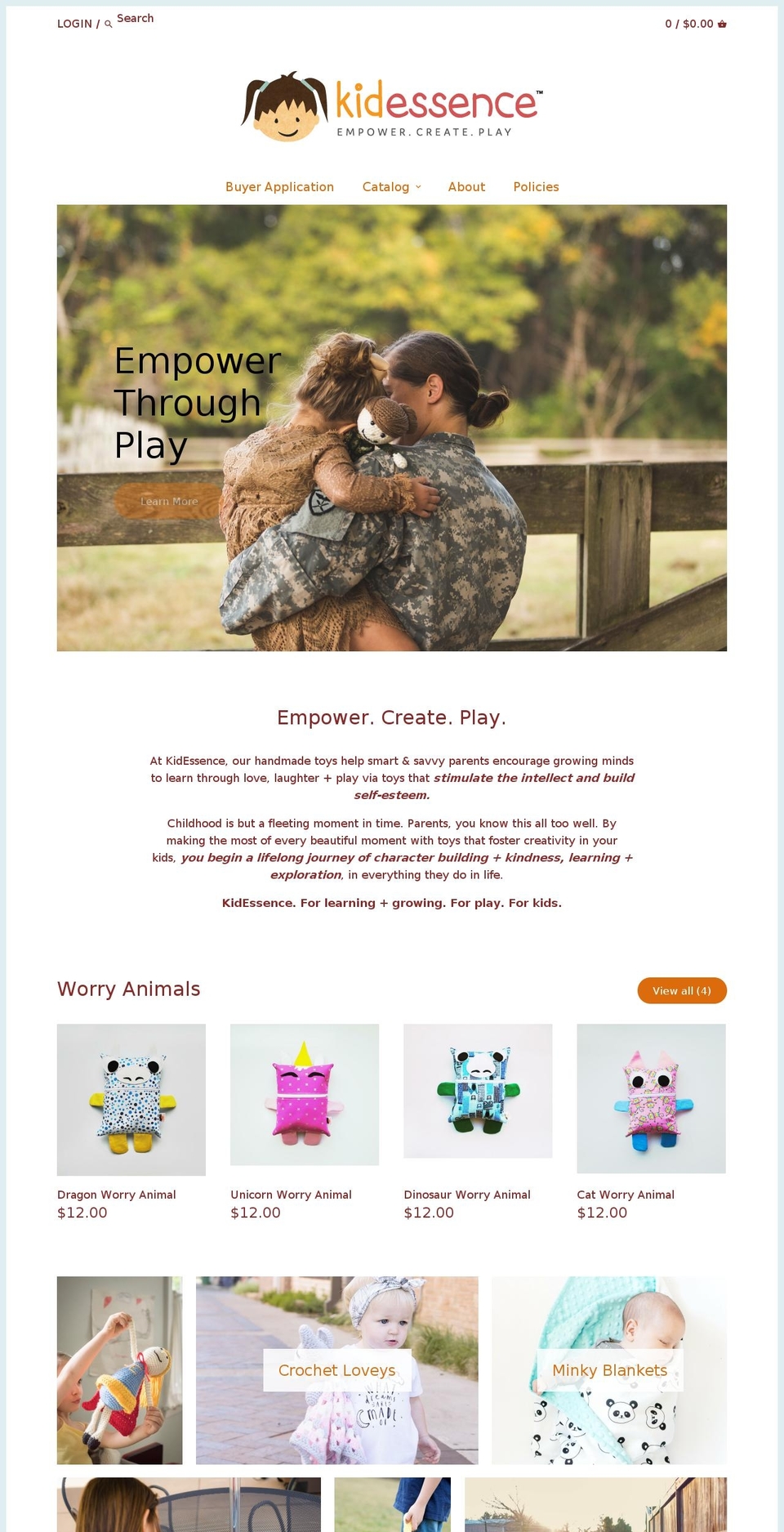 kidessencewholesale.com — Shopify storefront screenshot