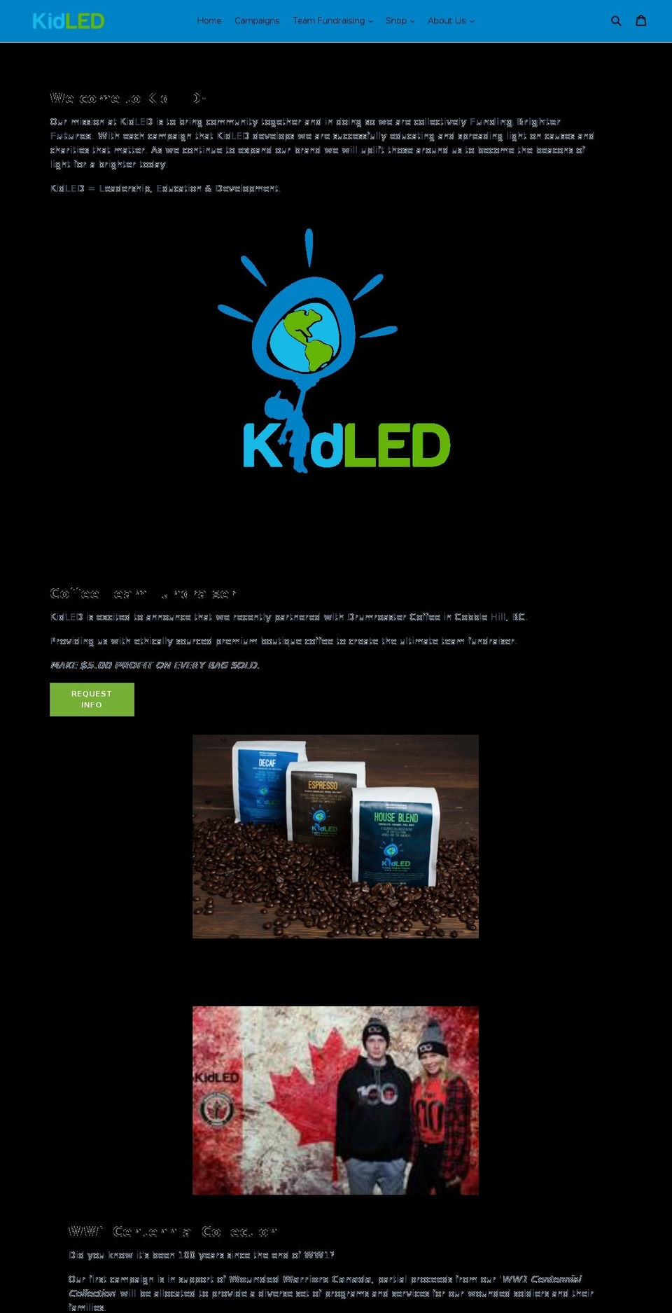 kidled.com — Shopify storefront screenshot