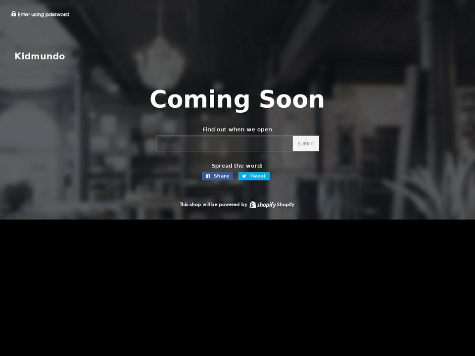 kidmundo.com shopify website screenshot