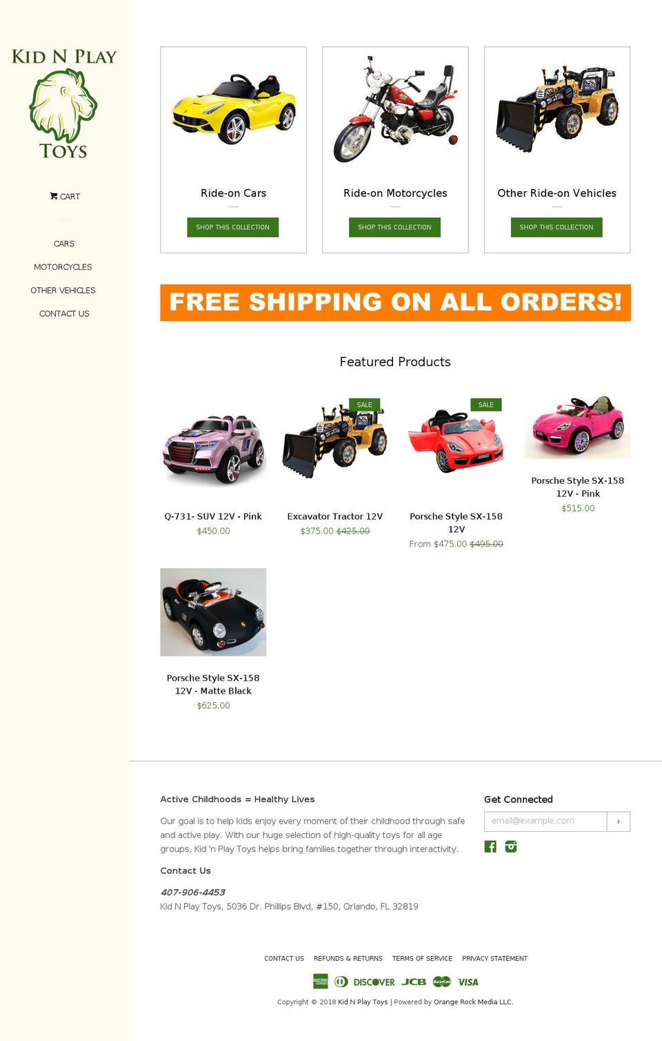 kidnplaytoys.com — Shopify storefront screenshot