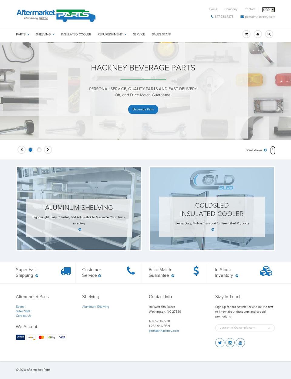 kidronparts.com — Shopify storefront screenshot