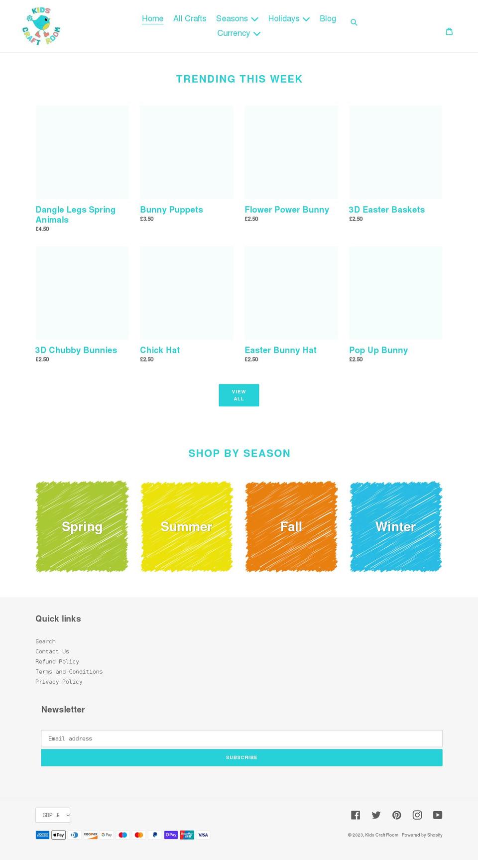 kids-craft-room.myshopify.com shopify website screenshot