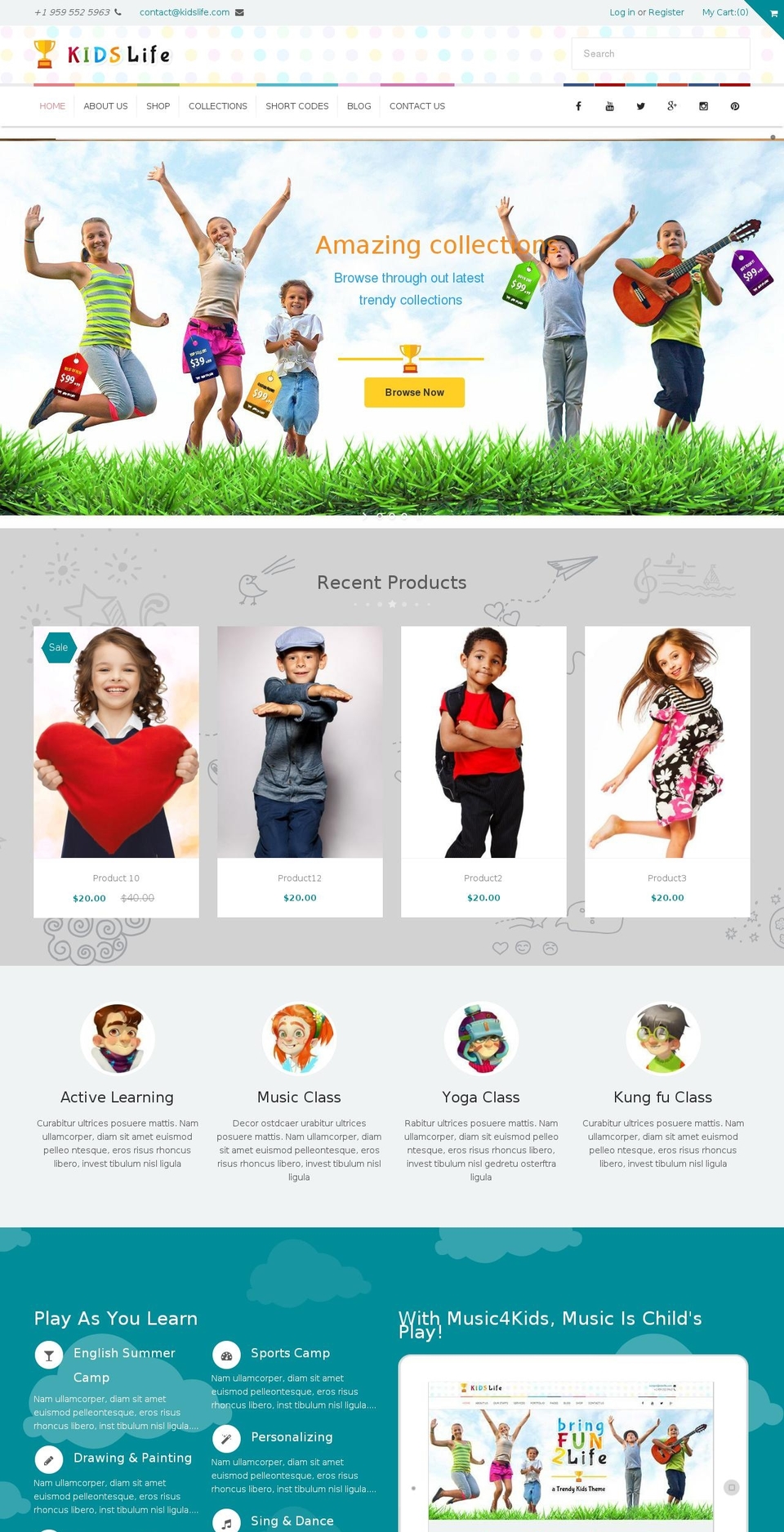 Dt-frame-work-march--multipurpose Shopify theme site example kids-life.myshopify.com
