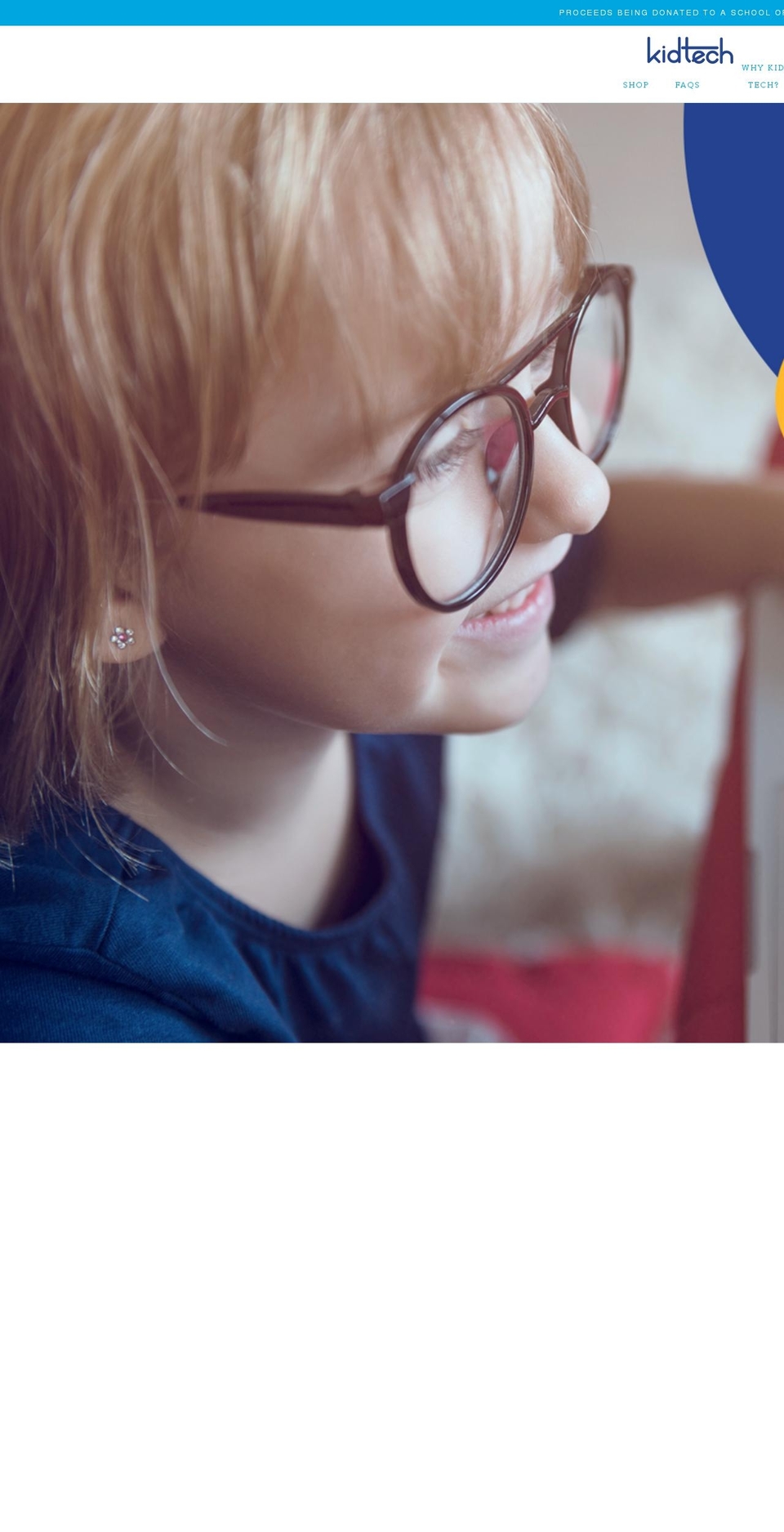 kids-tech-glasses.myshopify.com shopify website screenshot
