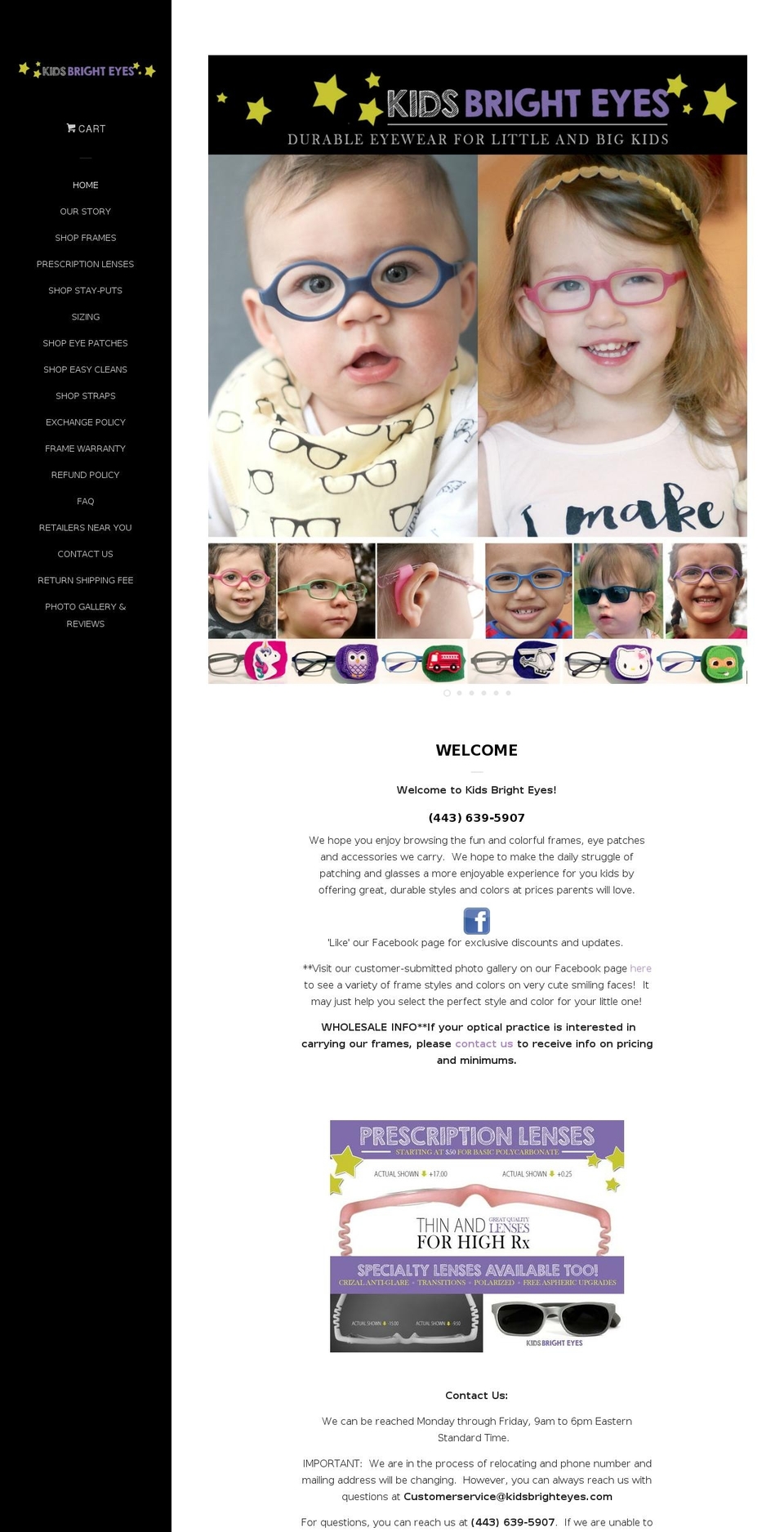 kidsbrighteyes.com shopify website screenshot