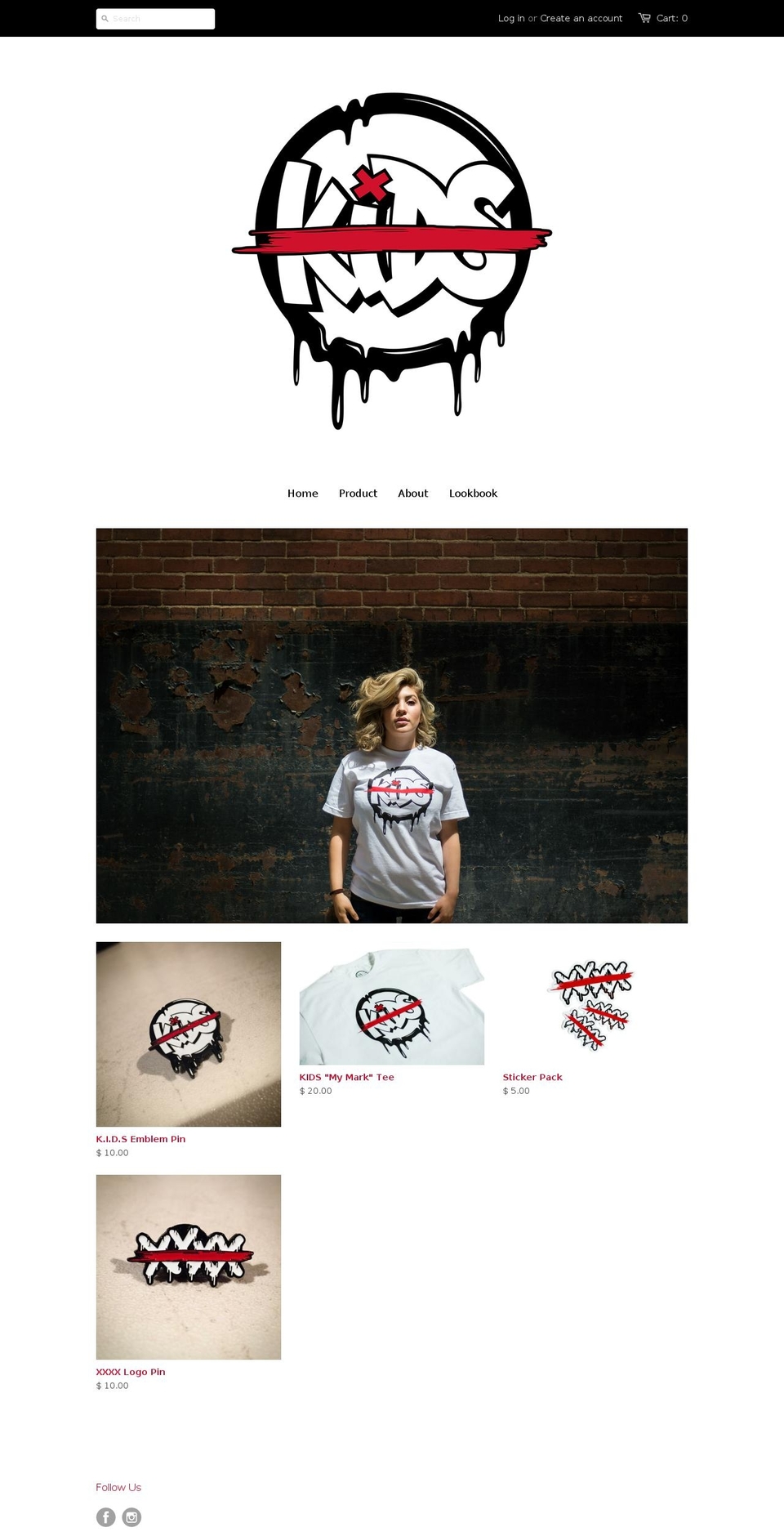 kidsclothingbrand.com shopify website screenshot