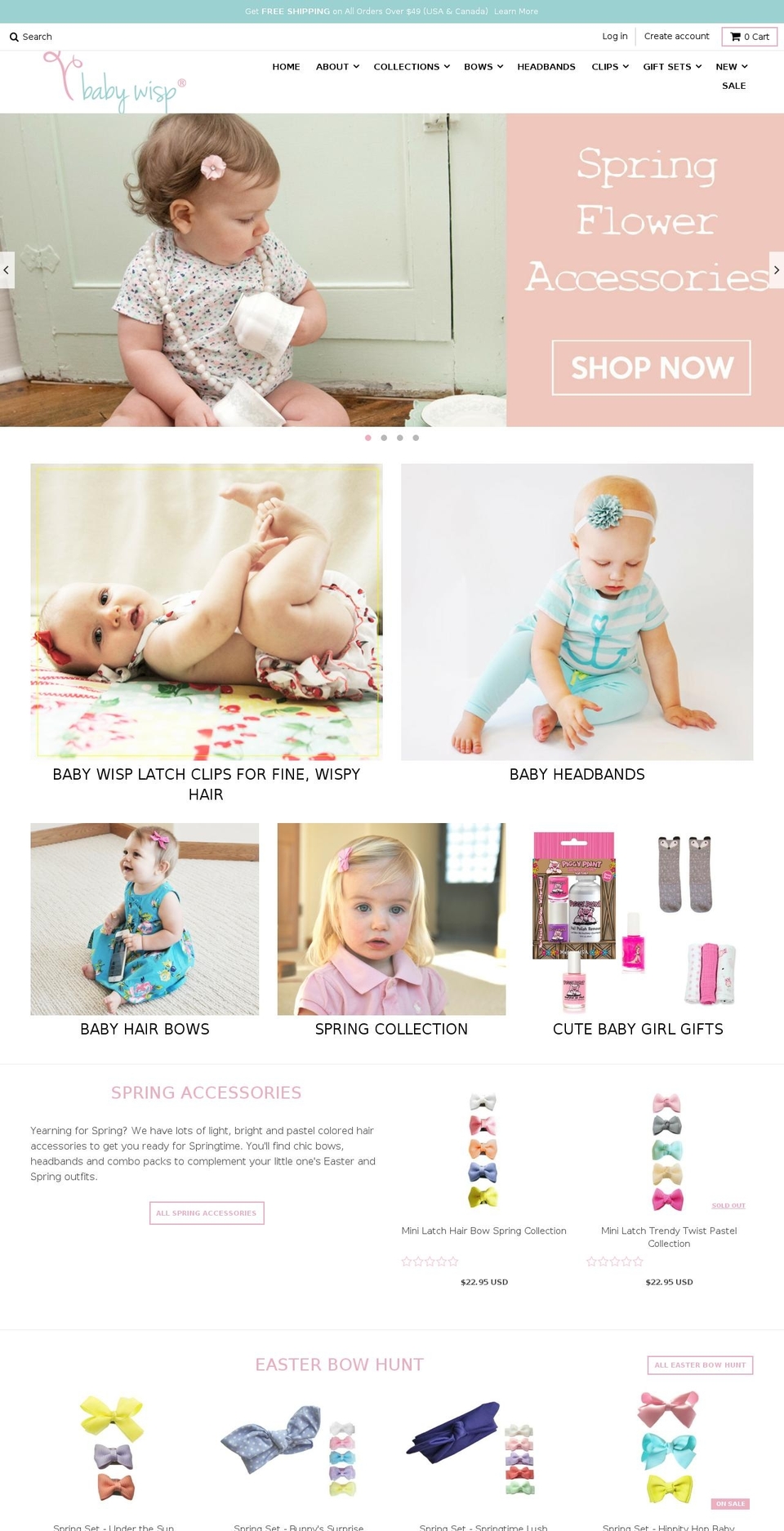 kidshairaccessories.ca shopify website screenshot