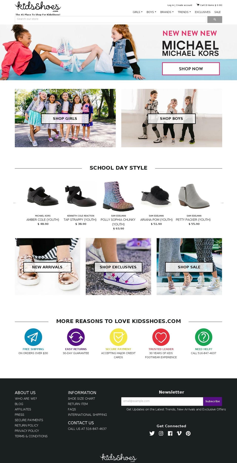 kidshoes.fashion shopify website screenshot