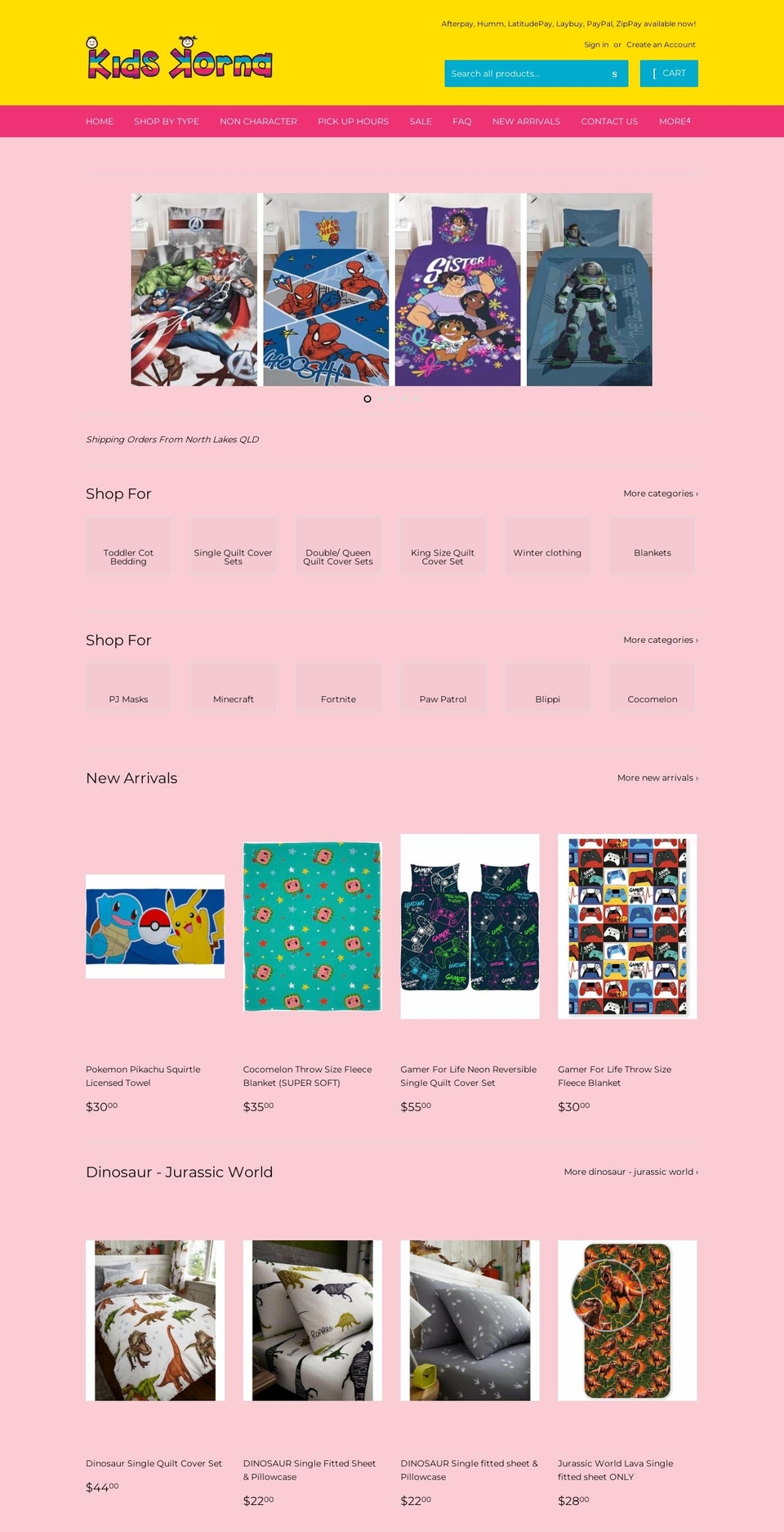 kidskorna.com.au shopify website screenshot