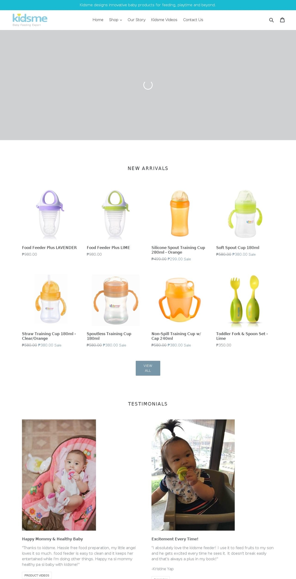 kidsmephilippines.com — Shopify storefront screenshot