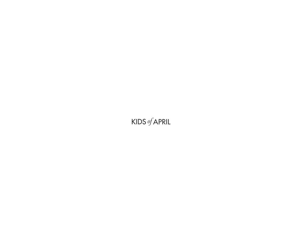 kidsofapril.com — Shopify storefront screenshot