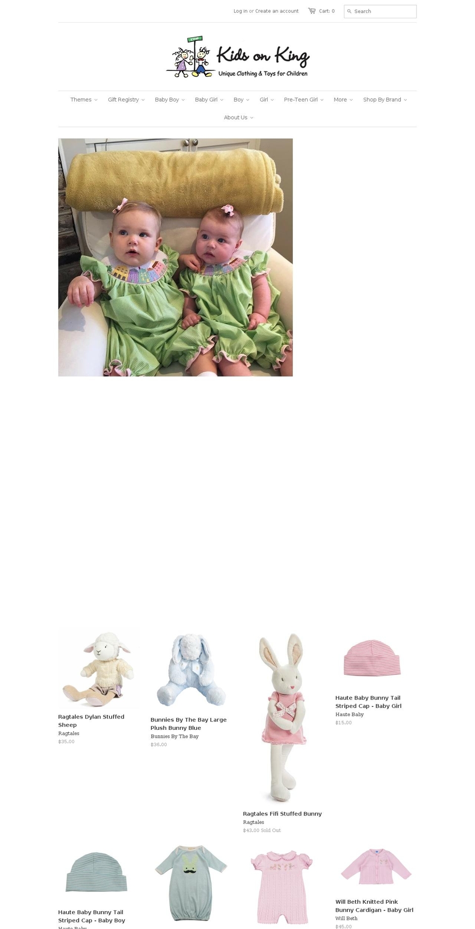 kidsonking.com shopify website screenshot