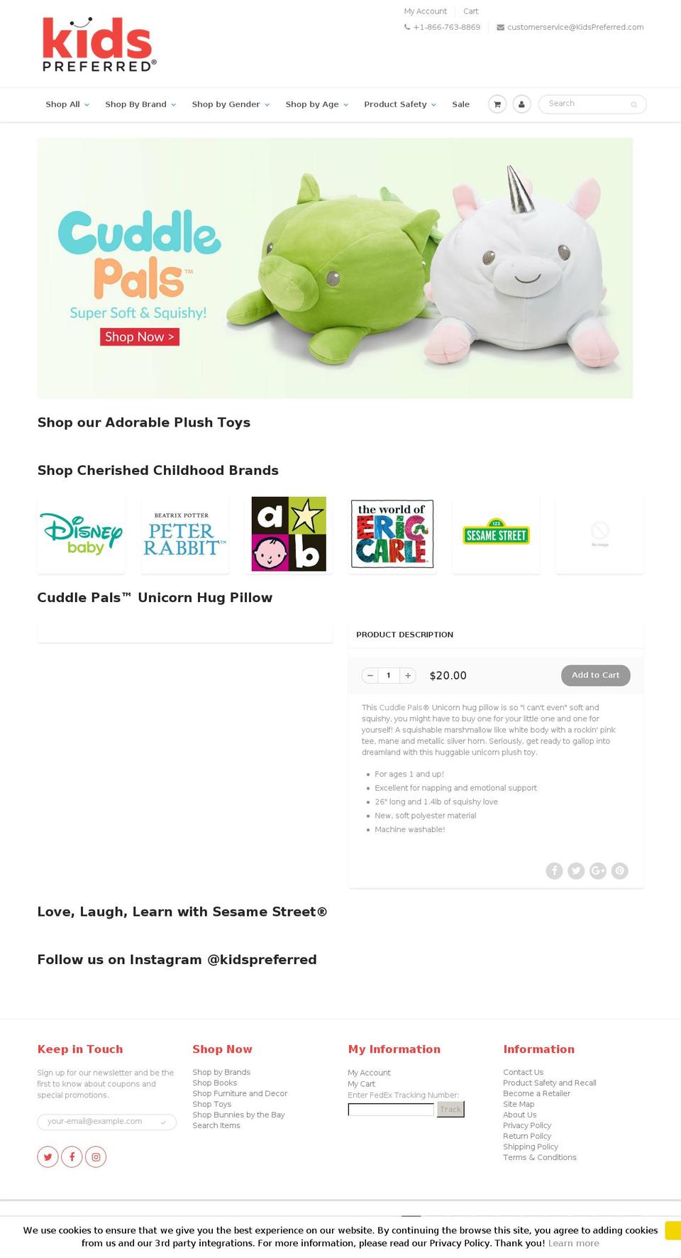 kidspreferred.com — Shopify storefront screenshot