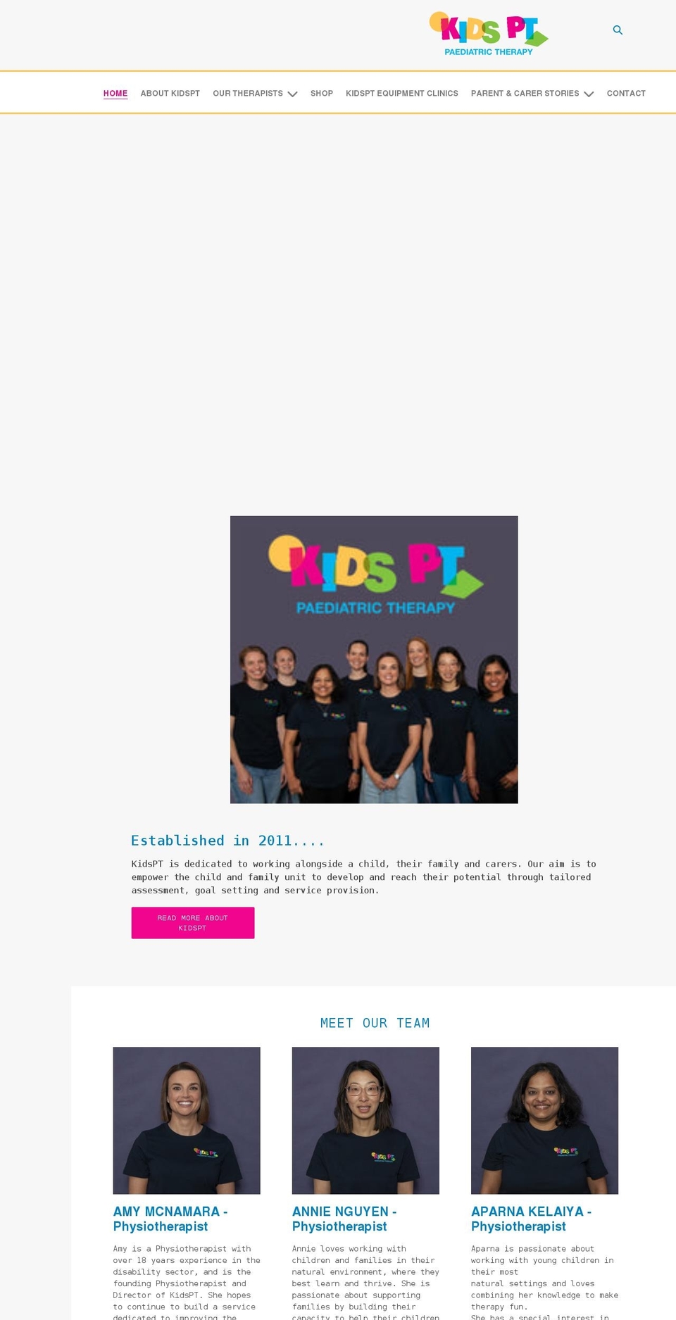 kidspt.com.au shopify website screenshot